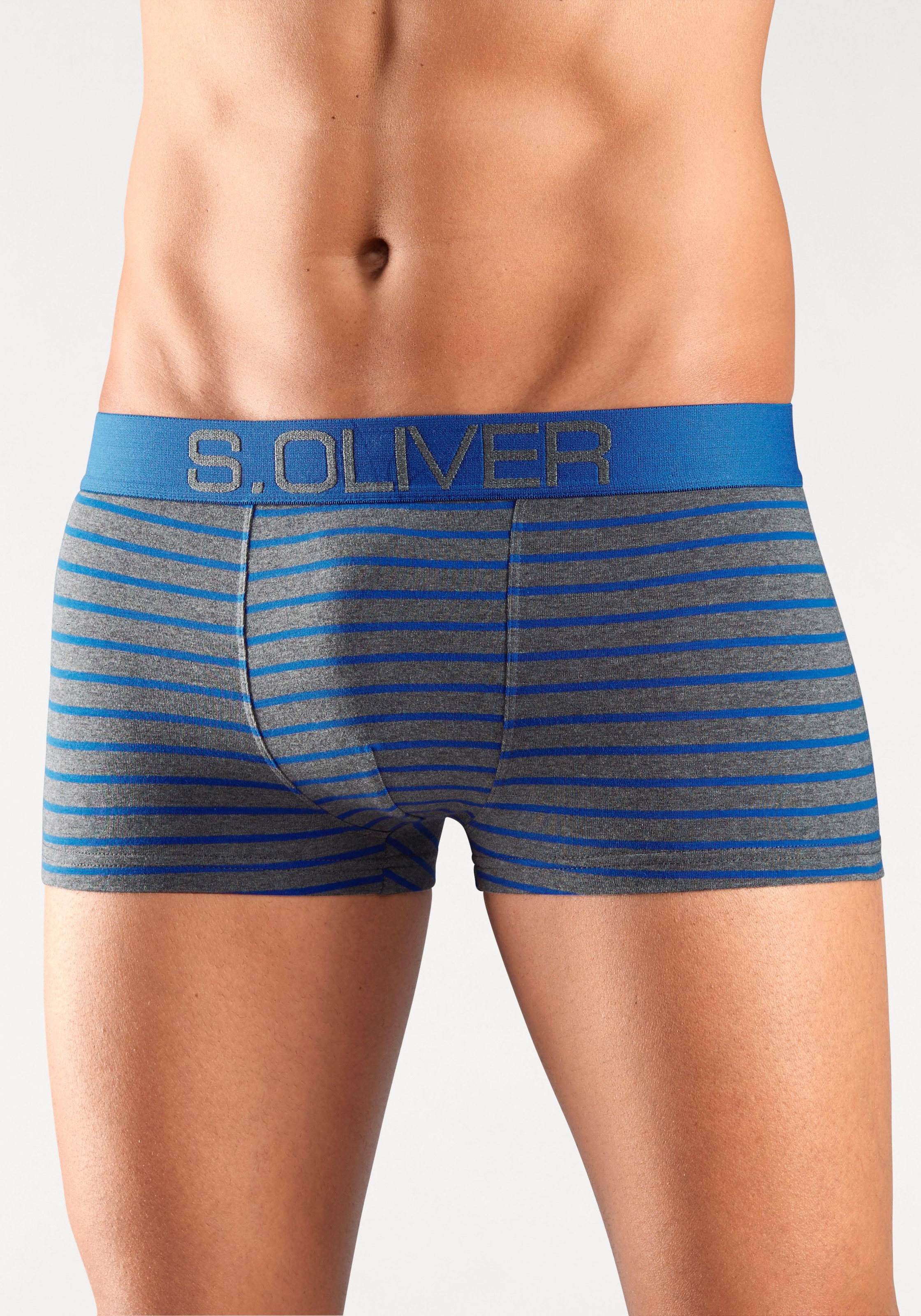 s.Oliver Hipster, (Packung, 4 St.), Boxershorts für Herren aus Baumwoll-Mix