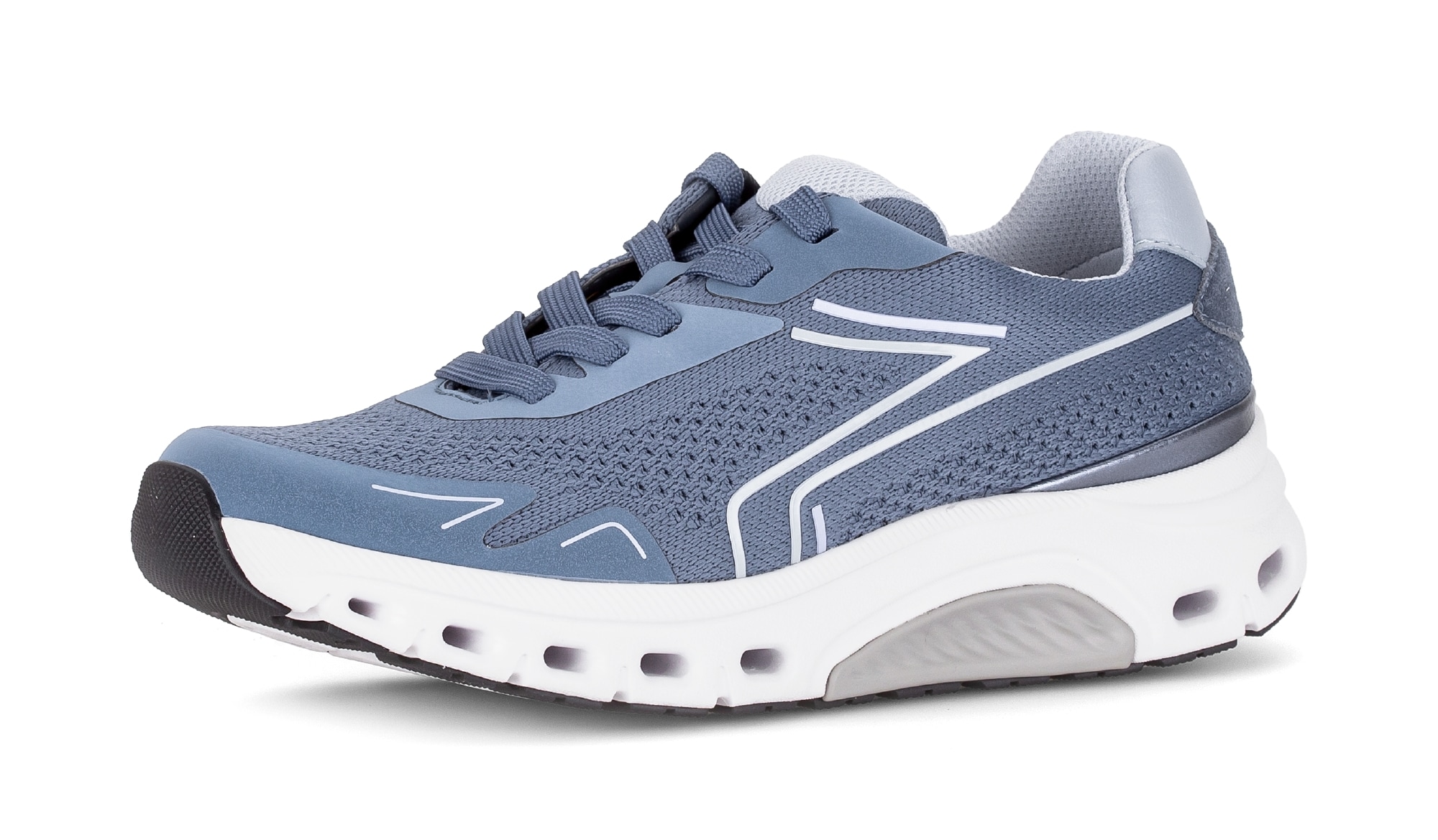 Image of Gabor Plateausneaker, Freizeitschuh, Halbschuh, Schnürer mit Reflektor-Besätzen, G-Weite