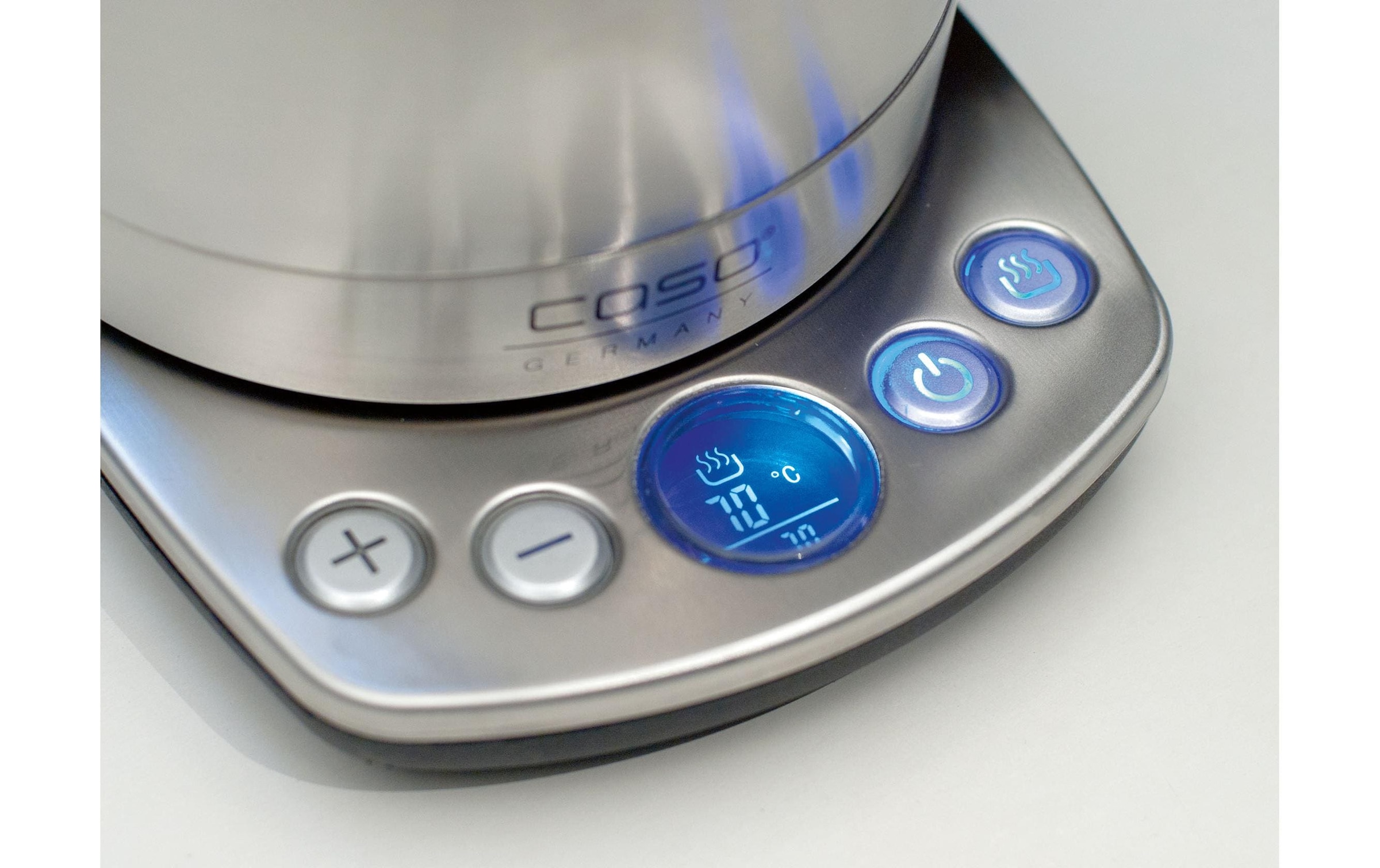 Caso Chauffe-eau »Wasserkocher WK 2200 Edelstahl 1.7 l 2000 W Schwarz/Silber«