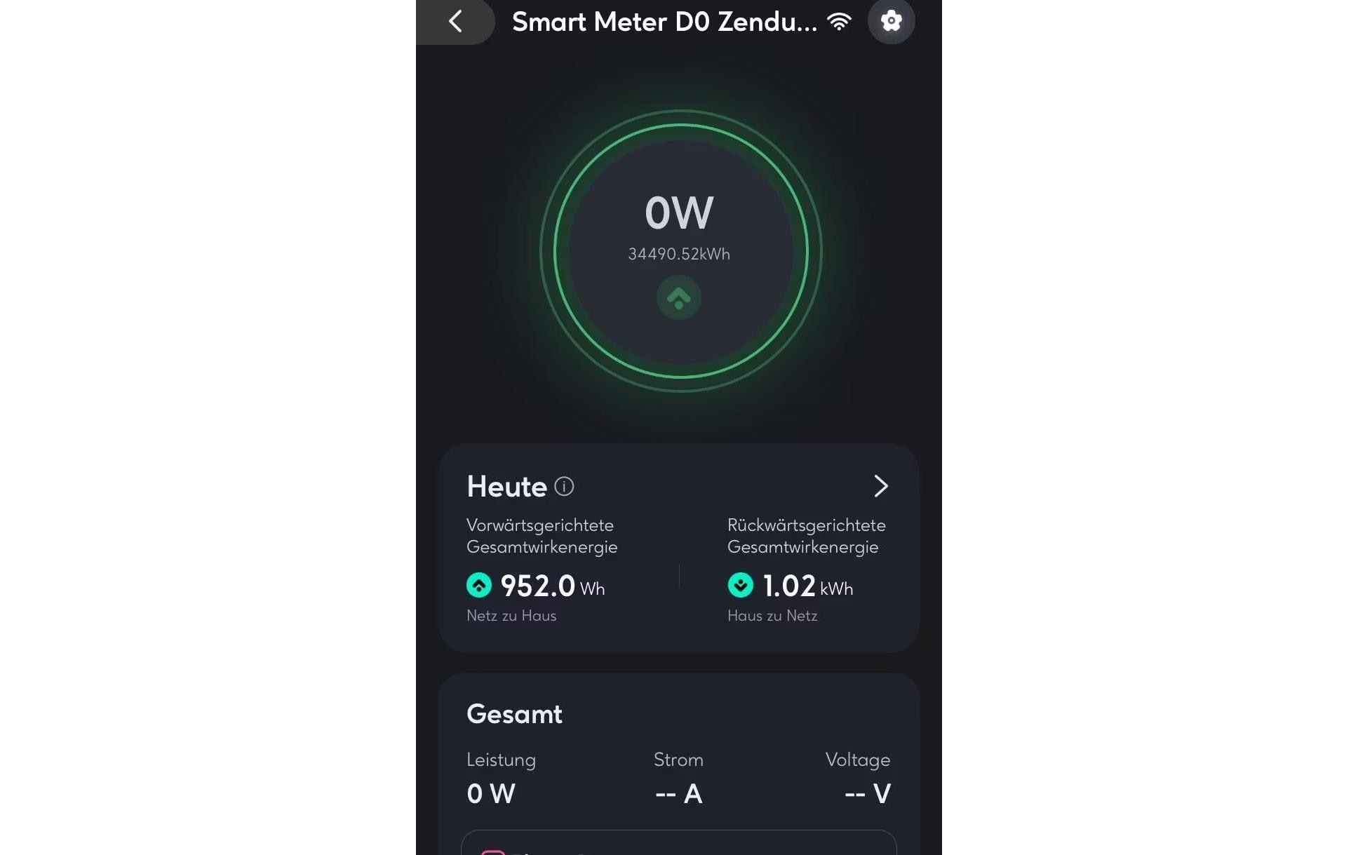 Zendure Appareil de mesure des coûts énergétiques »Smart Meter D0«