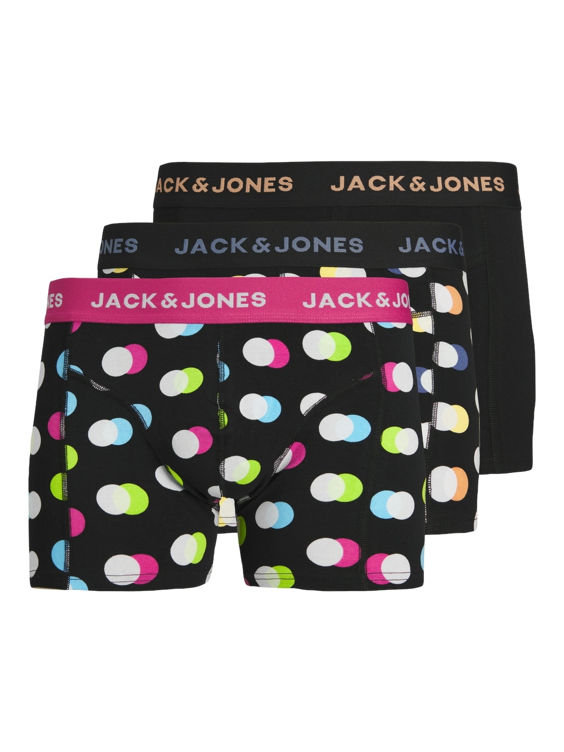 Jack & Jones Boxershorts »JACREESE TRUNKS 3 PACK SN«, (Packung, 3 St.)