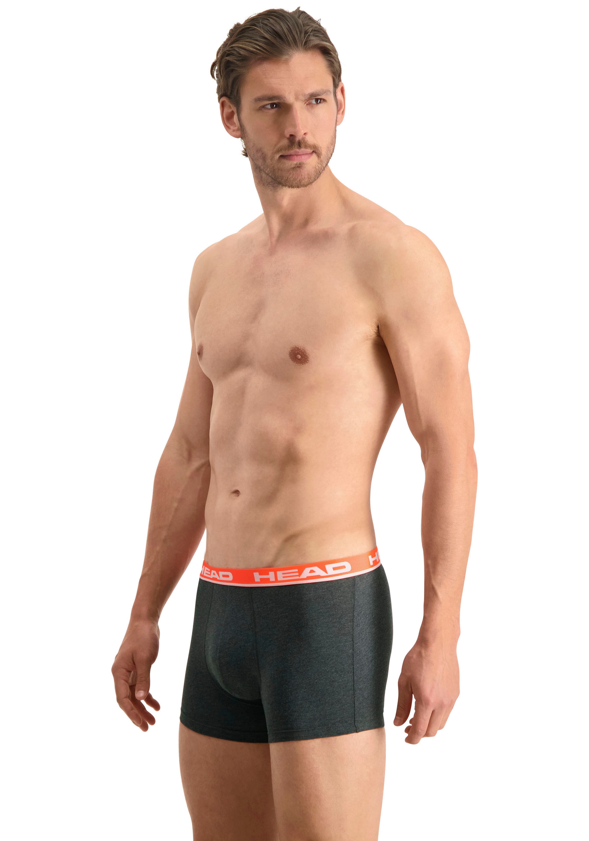 Head Boxershorts »HEAD BASIC BOXER 2P«, (2er Pack), mit elastischem Logobund