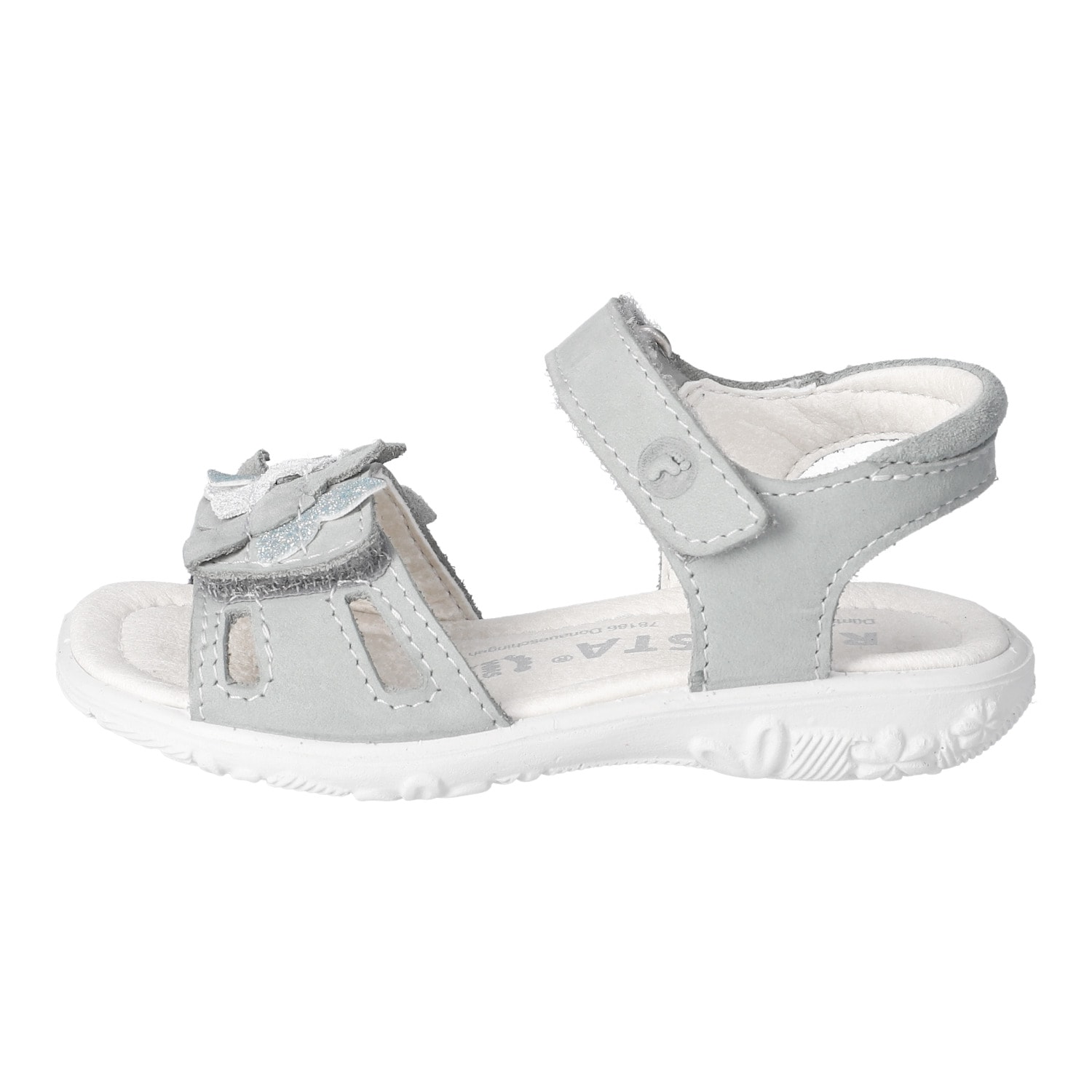 Ricosta Sandale »Mirella«  Chaussure à scratch avec décoration, gabarit de taille à télécharger