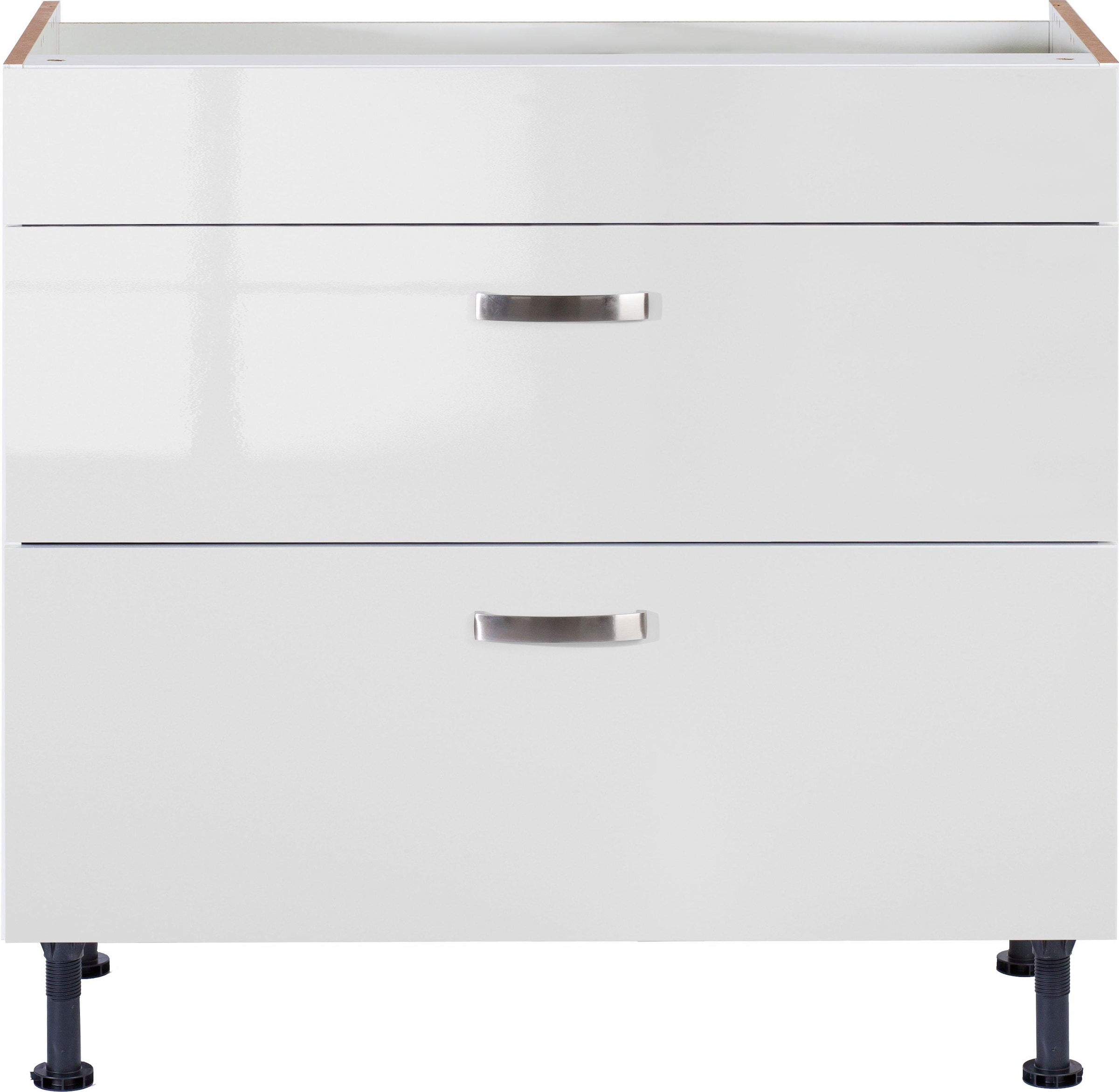 Image of KOCHSTATION Kochfeldumbauschrank "KS-Cara" Breite 90 cm, mit Vollauszügen und Soft-Close-Funktion