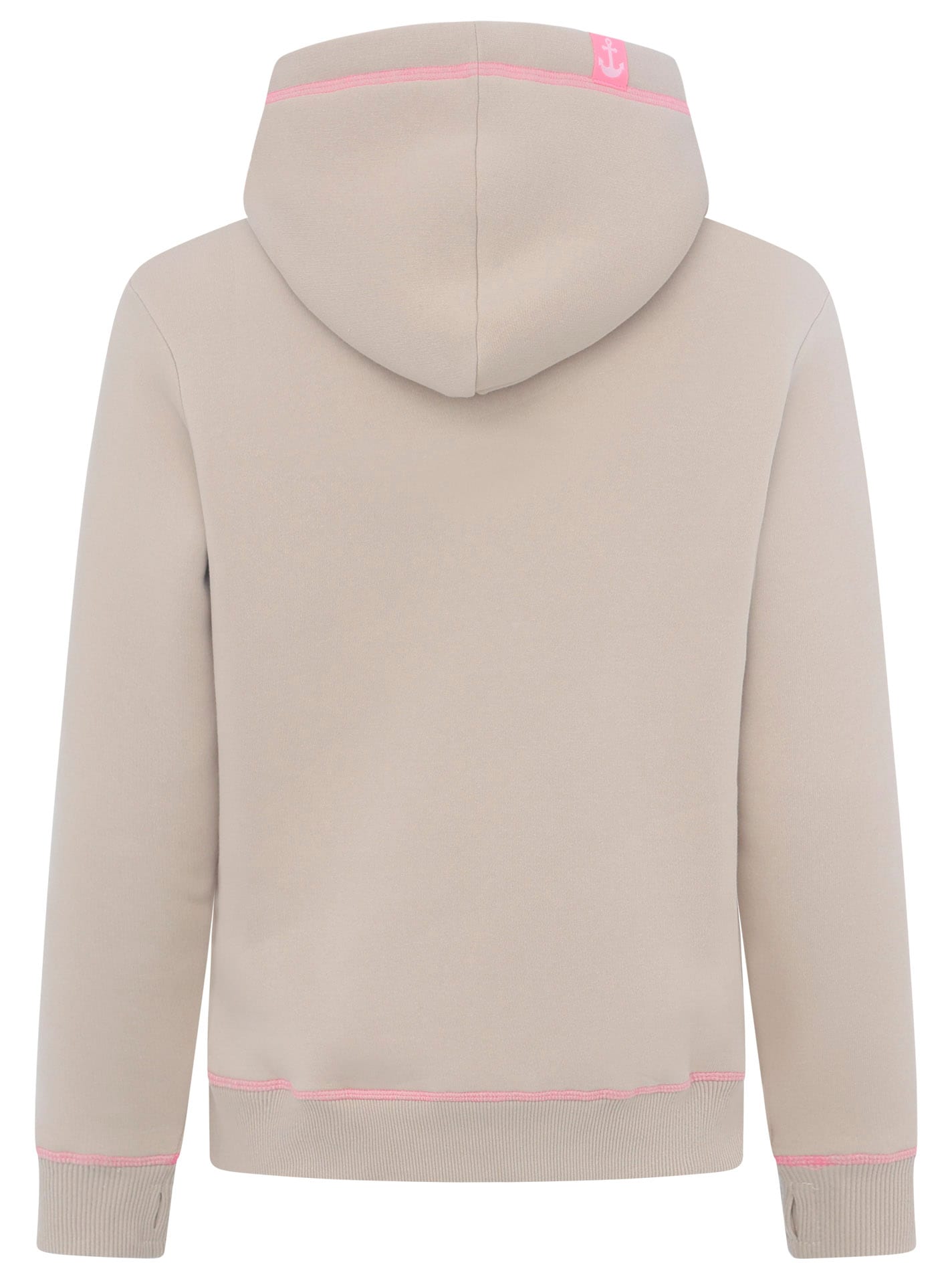 Zwillingsherz Hoodie »"Glücklich am Strand"«, mit maritimer Stickerei, Kängurutaschen