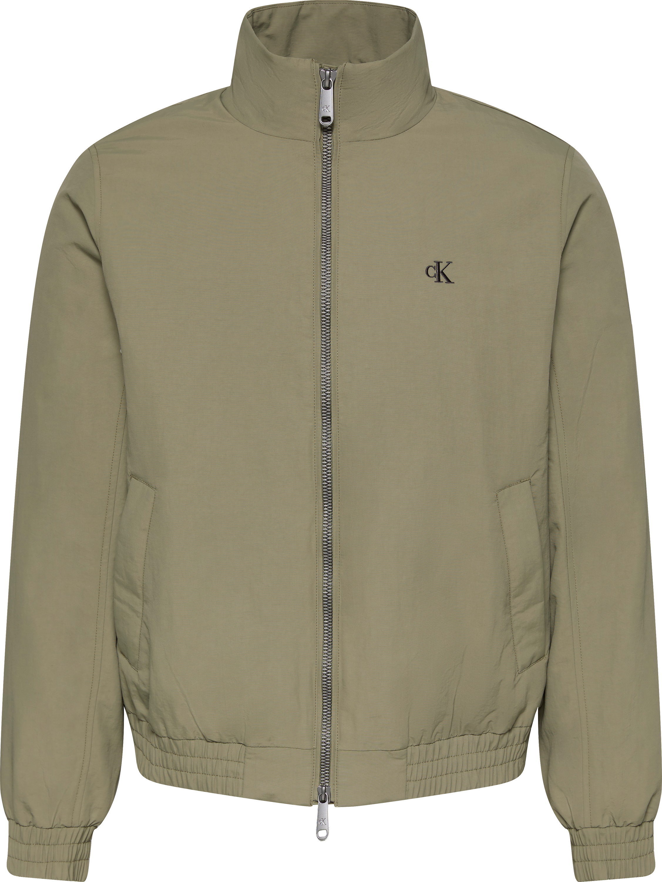 Calvin Klein Jeans Blouson Col montant, zip 2 voies, coupe régulière, rembourré