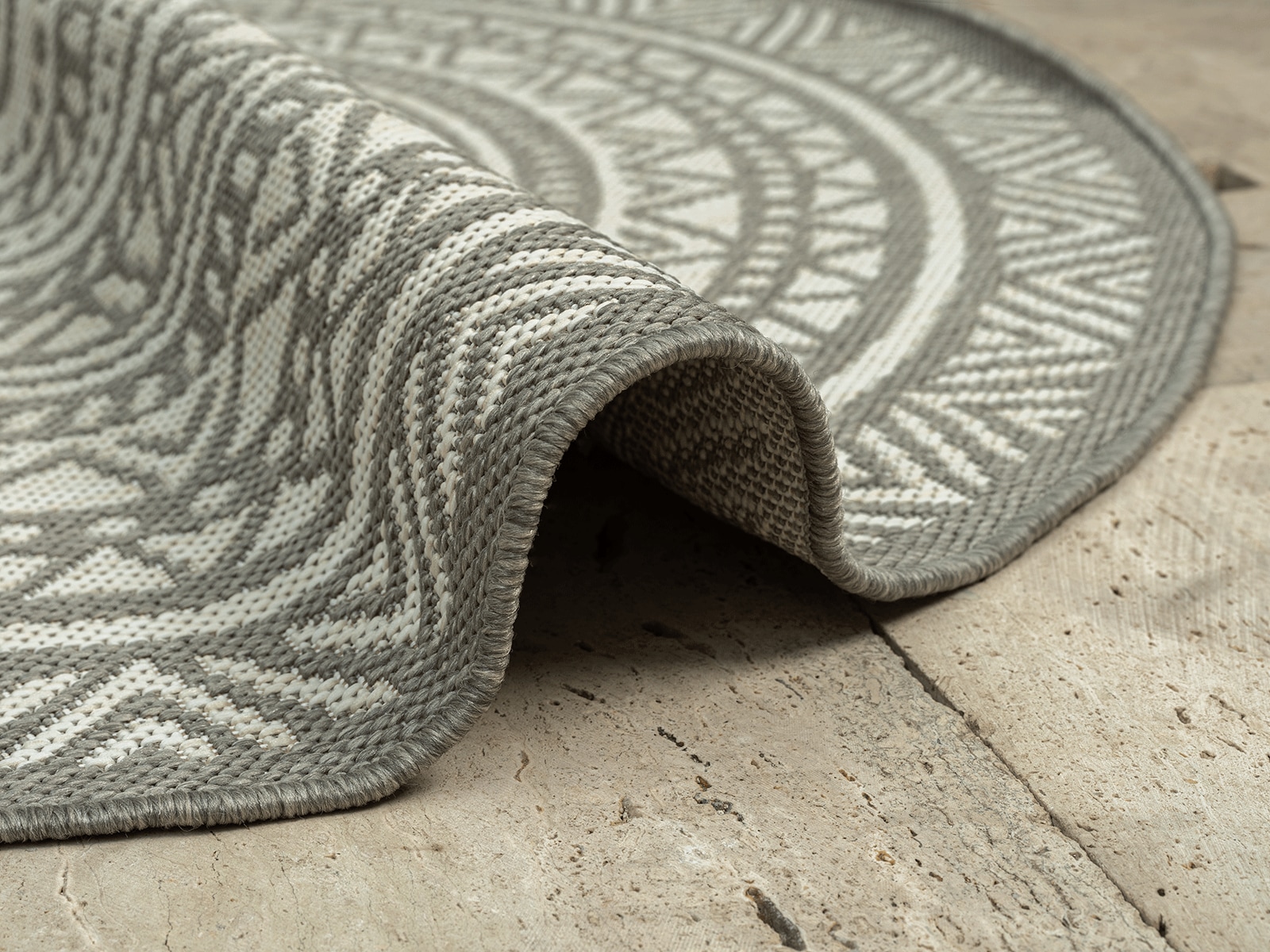 the carpet Teppich »Mistra«, rund, 1 mm Höhe