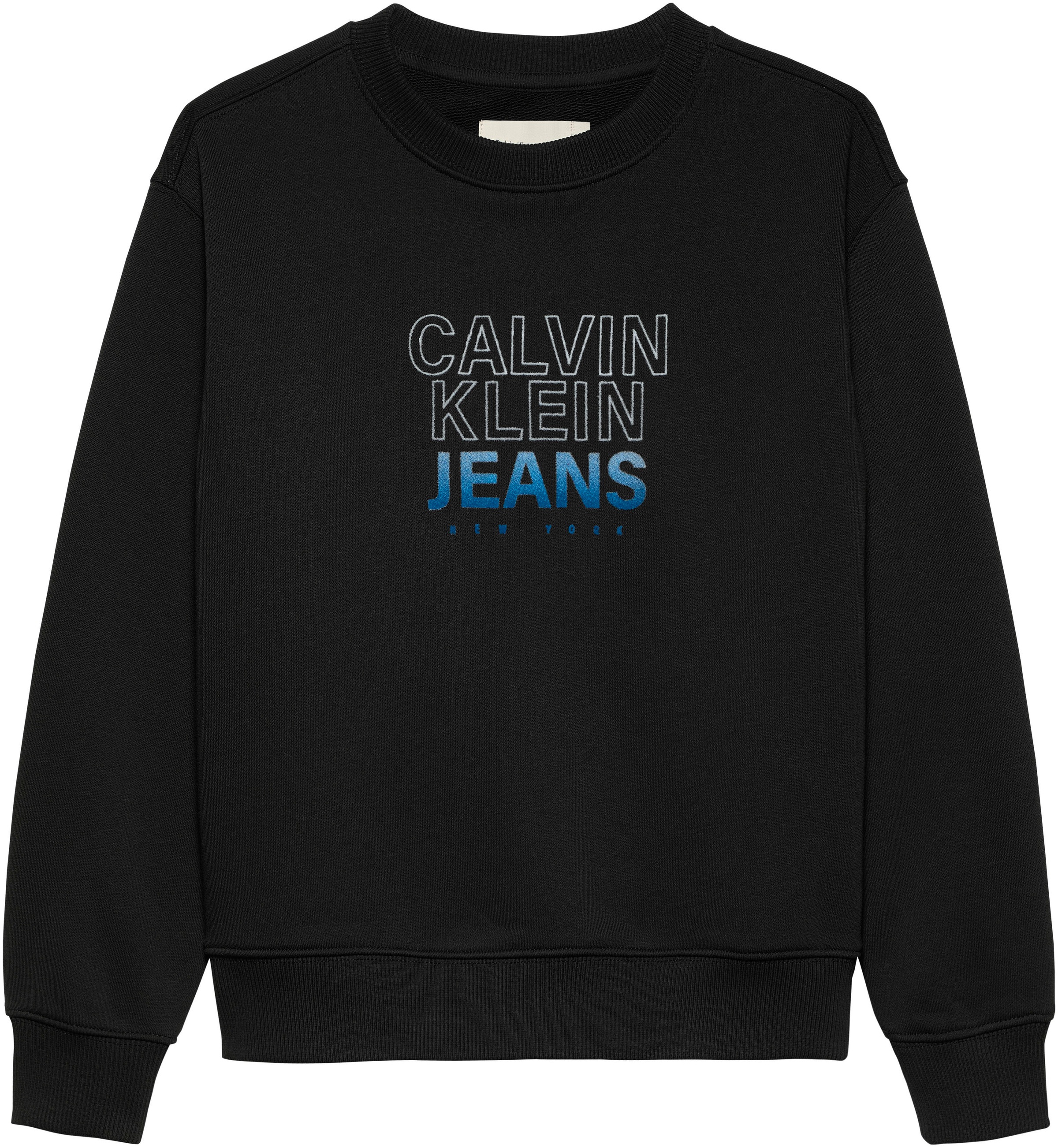 Calvin Klein Jeans Sweatshirt »GRADIENT FLOCK LOGO CN«, für Kinder bis 16 Jahre mit Logoprägung