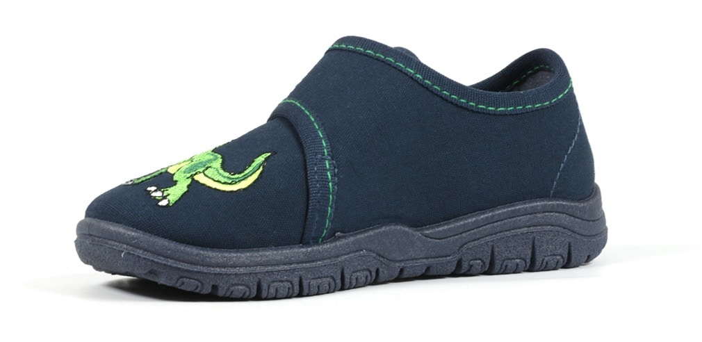 Richter Hausschuh »MAILO«  Klettschuh, Kindergarten Schuh mit Dino-Stickerei
