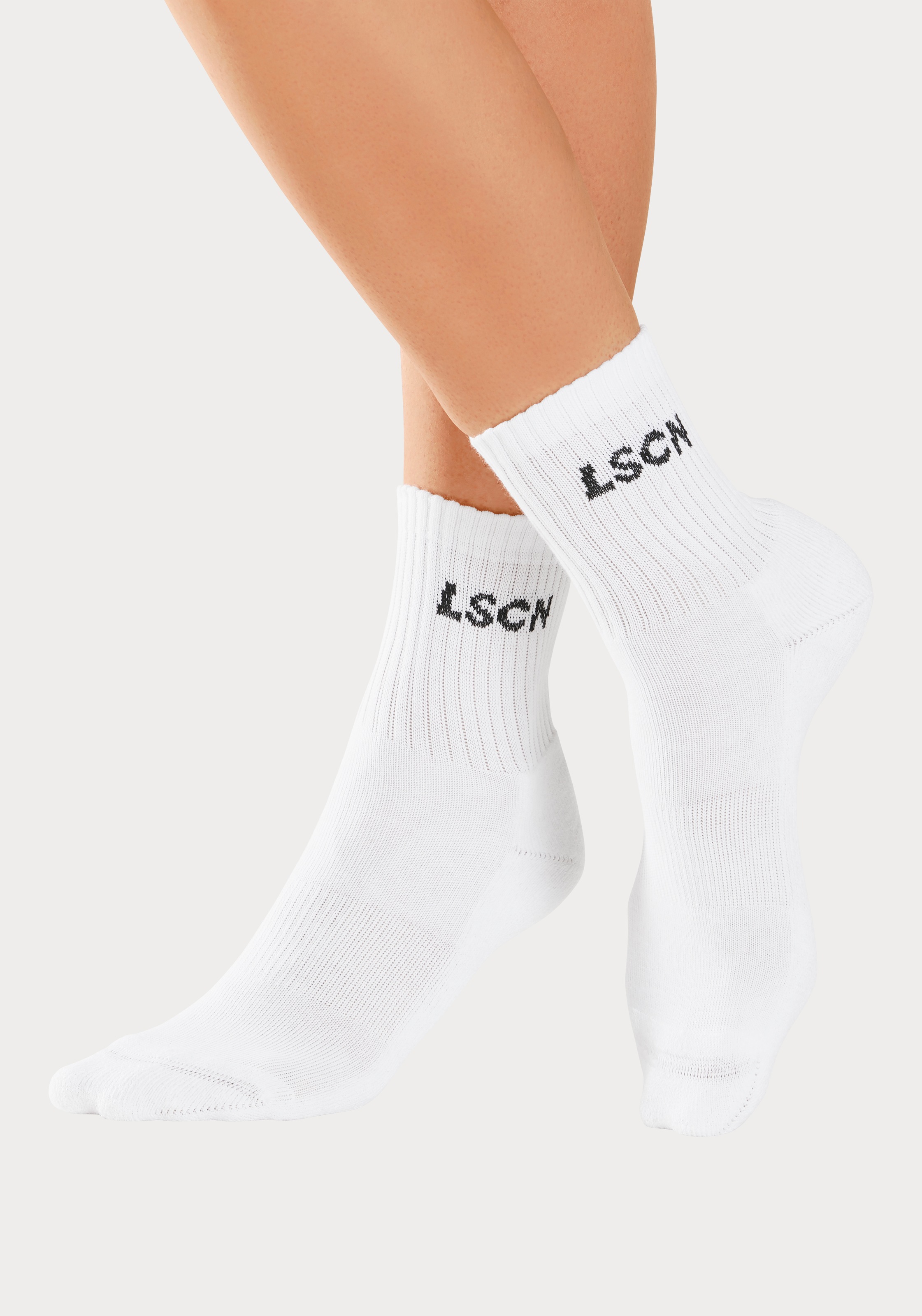 LSCN by LASCANA Tennissocken, (Packung, 2 Paar), mit Halbfussfrottee