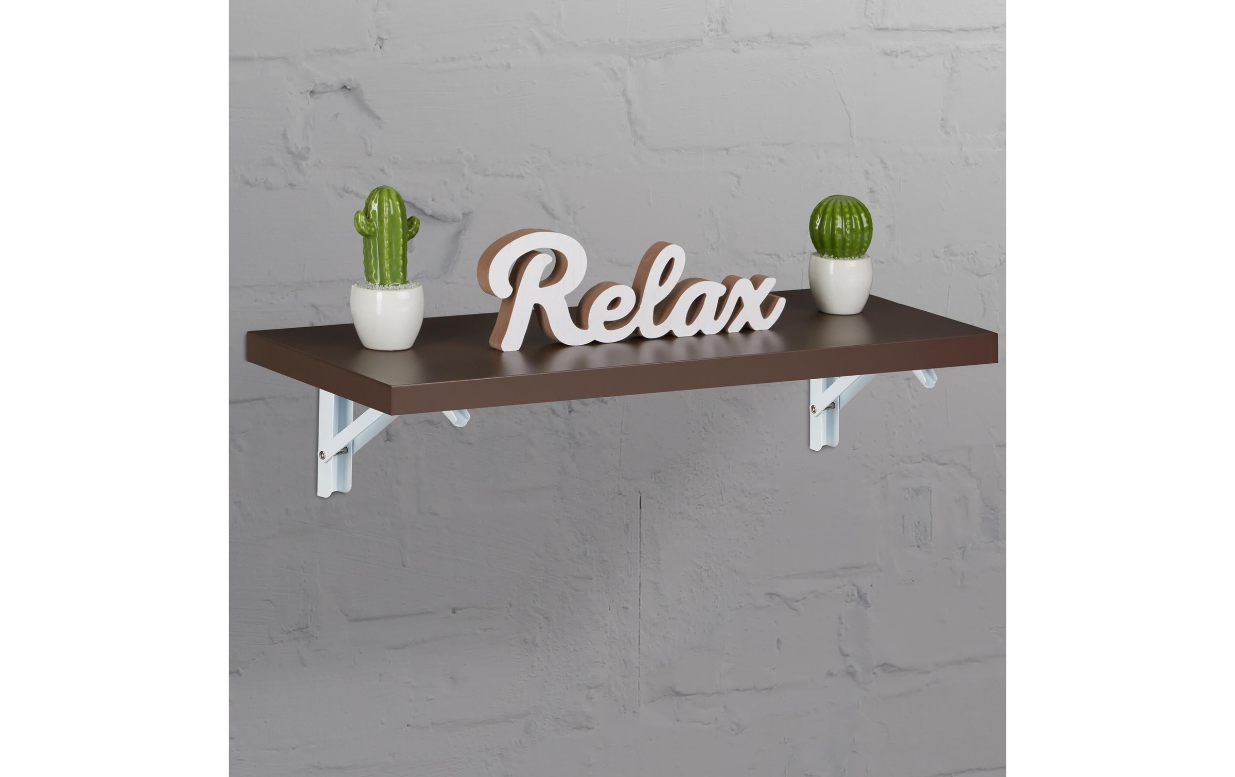 relaxdays Wandhalter »4er Set 11 x 20 cm«