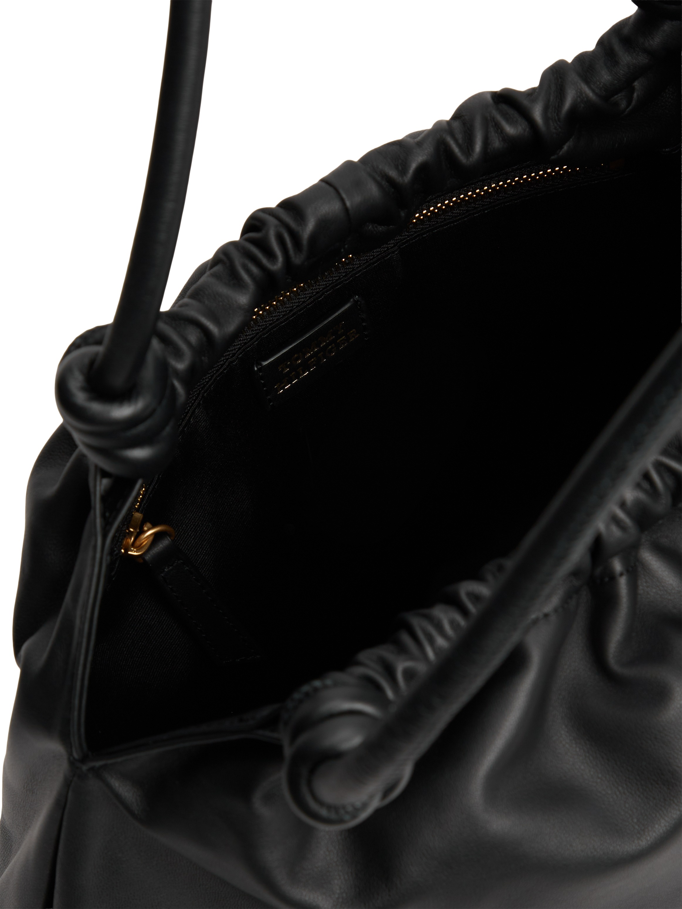 Tommy Hilfiger Hobo »TH SOFT LEATHER HOBO« sac à main femme, sac épaule, sac bandoulière avec logo doré