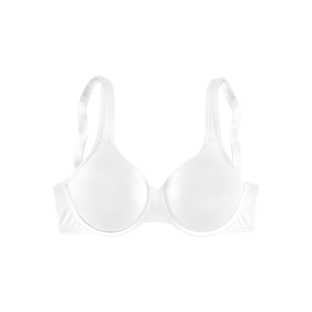 LASCANA Minimizer-BH, mit Bügel und nahtlosen Cups, aus seidiger Microfaser, Basic Dessous