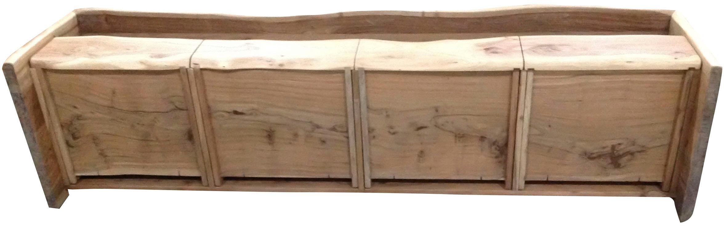 SIT Table basse »Massives TV‑Board aus Akazienholz mit natürlicher Baumkante« Commode avec bord naturel, largeur 190 cm
