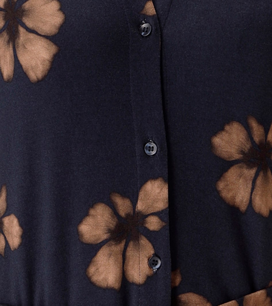 Aniston SELECTED Midikleid mit Blumenblüten-Print und abnehmbaren Bindeband - NEUE KOLLEKTION