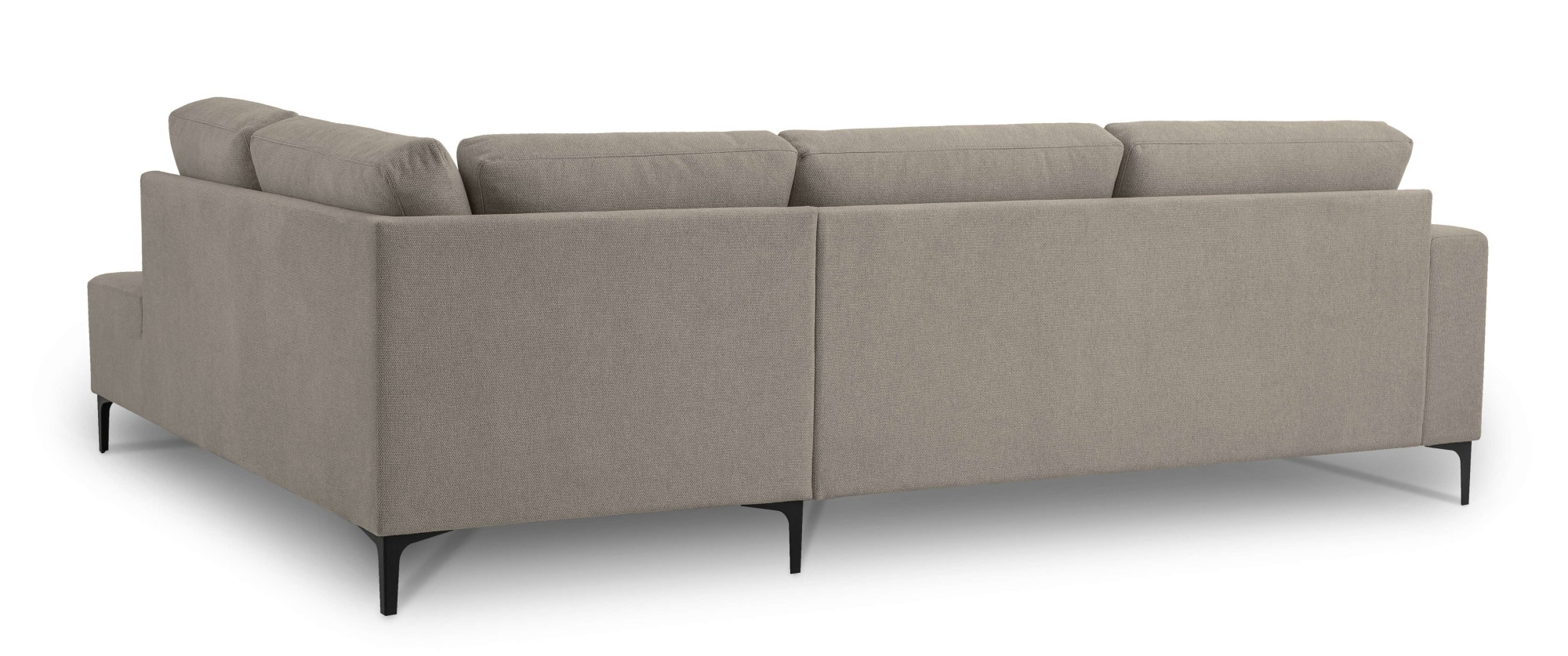 Home affaire Ecksofa »Tournon, L-Form, Breite 256 cm, Webstoff, Chenille«, Designsofa im nordischen Stil, Wellenunterfederung, Metallfüsse