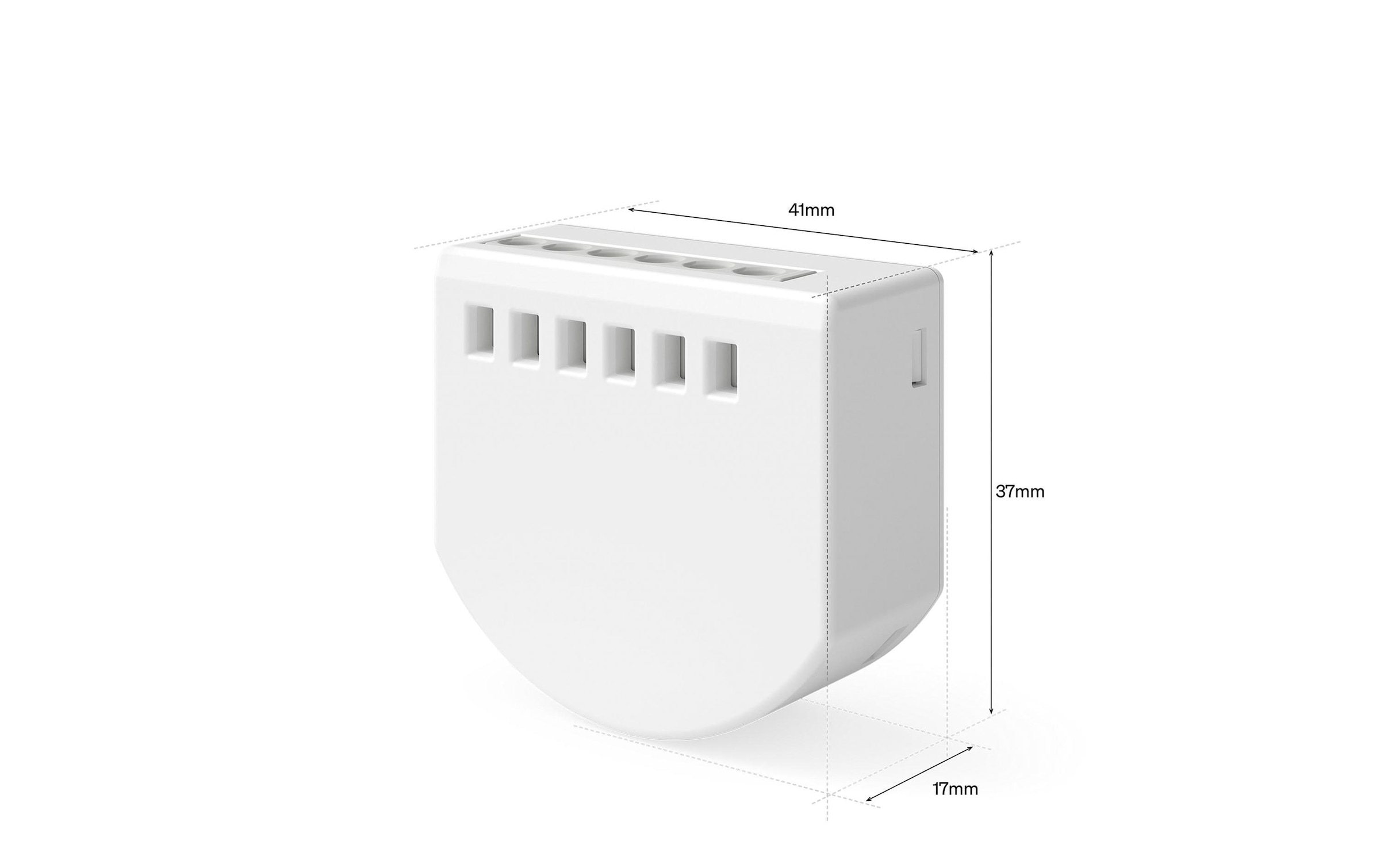 Philips Hue Élément de commande smart home »Wandschaltermodul, für nicht smarte Lampen (Ein/Aus), Netzbetrieb« 2 canaux/2C (6A / 400W LED / 1.380W halogène), commande via application et vocale, 1 : Bleu foncé/Gris uni clair
