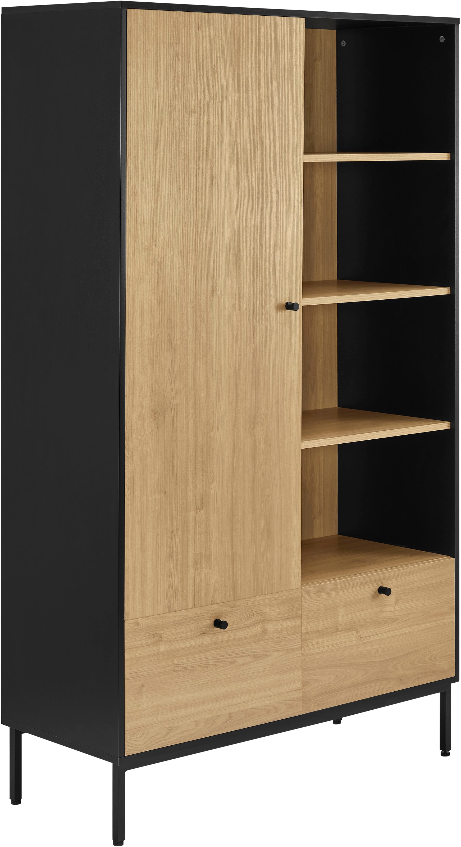 Image of GOODproduct Highboard "Tayler" pflegeleichte Melaminoberfläche, Metallgestell, Breite 100 cm