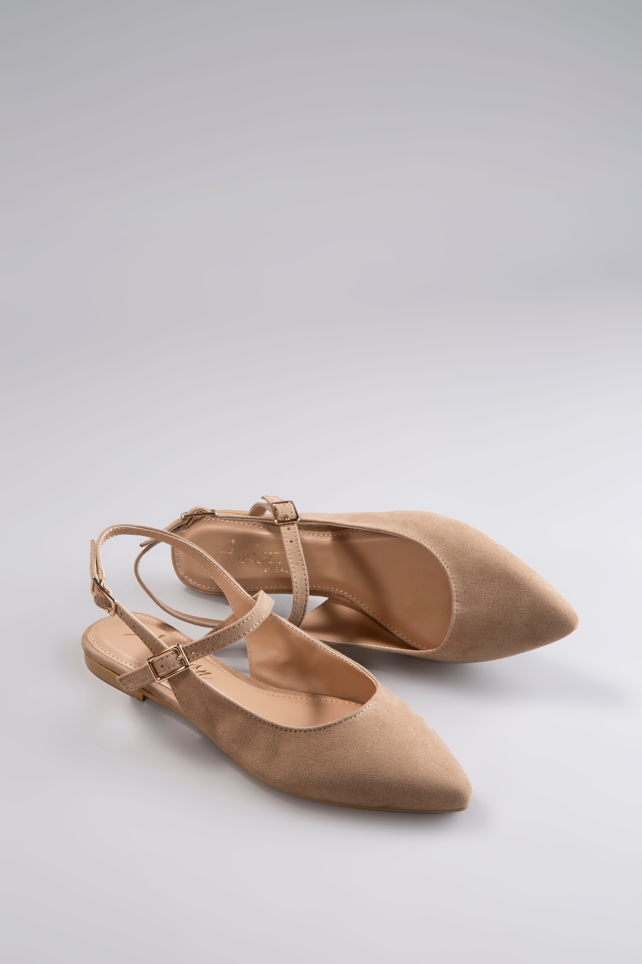 Aniston SHOES Slingpumps, Flat, Sommerschuh, Riemchensandale - neue KOLLEKTION, schmale Form