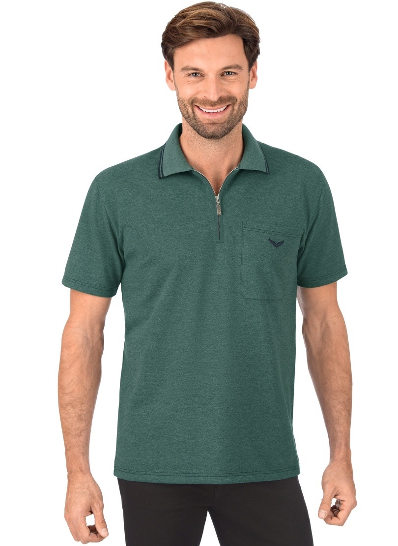 Poloshirt auf »TRIGEMA mit Poloshirt Trigema Reissverschluss« versandkostenfrei