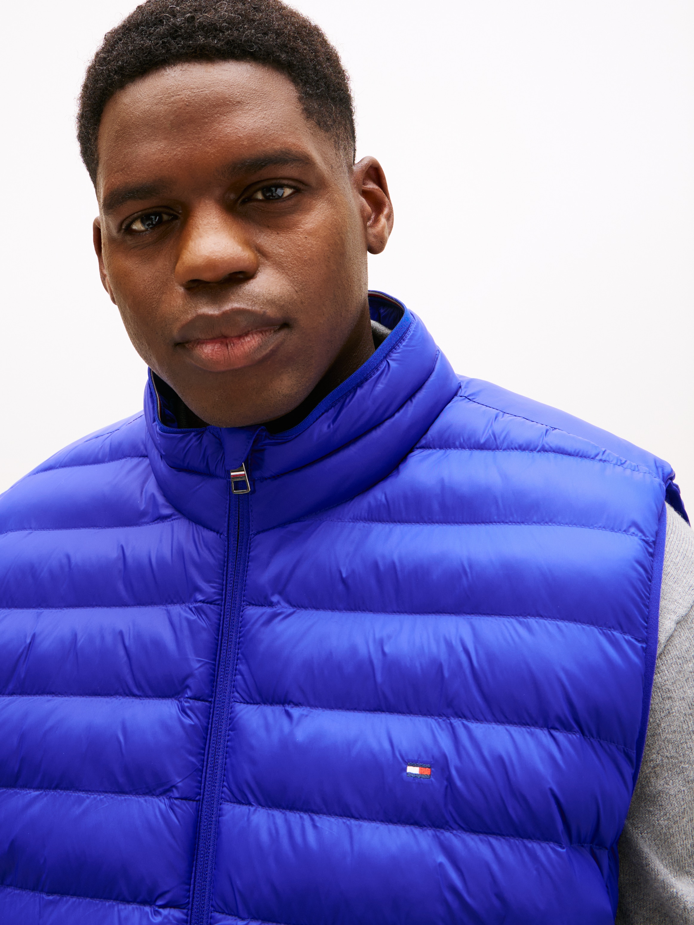 Tommy Hilfiger Big & Tall Steppweste »BT-PACKABLE RECYCLED VEST-B«, in Grossen Grössen, Logostickerei