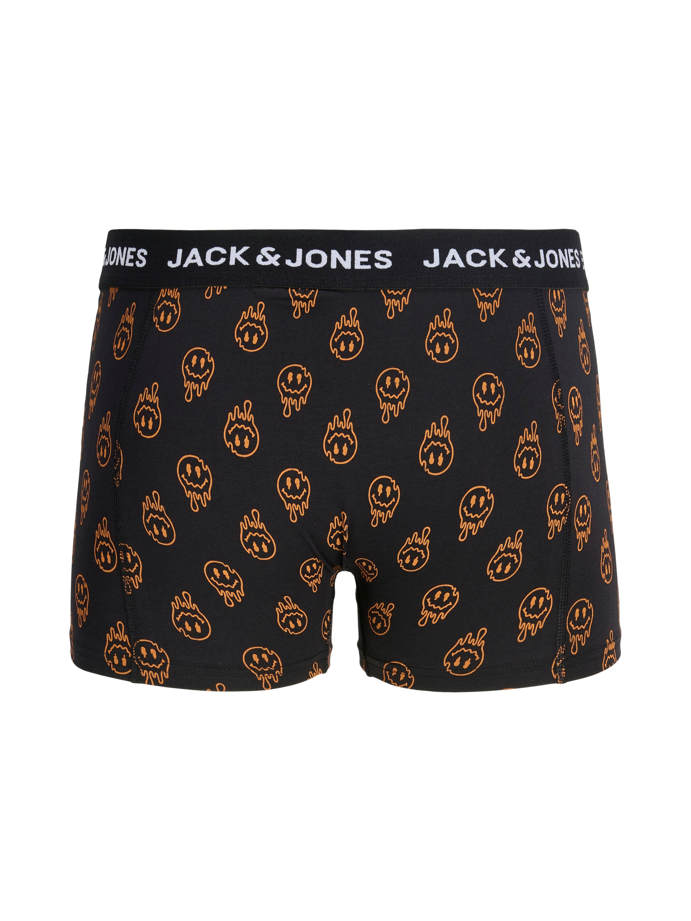 Jack & Jones Tronc »JACDALE SMILEY TRUNKS 3 PACK SN« Paquet, 3 cuis mélange de coton, ceinture élastique