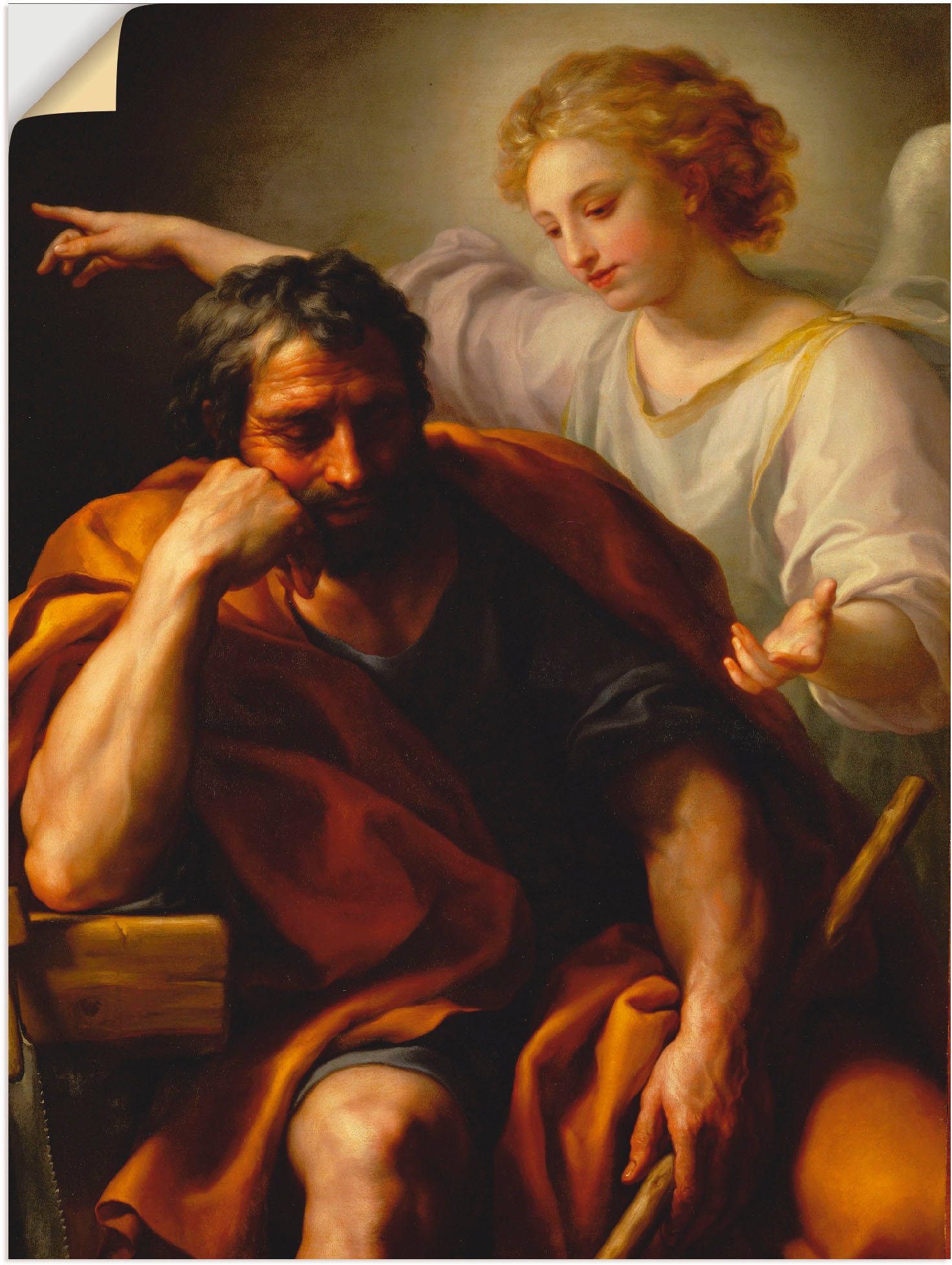 Image of Artland Wandbild »Der Traum des Hl. Joseph. 1773/1774.«, Religion, (1 St.), in vielen Grössen & Produktarten -Leinwandbild, Poster, Wandaufkleber / Wandtattoo auch für Badezimmer geeignet bei Ackermann Versand Schweiz