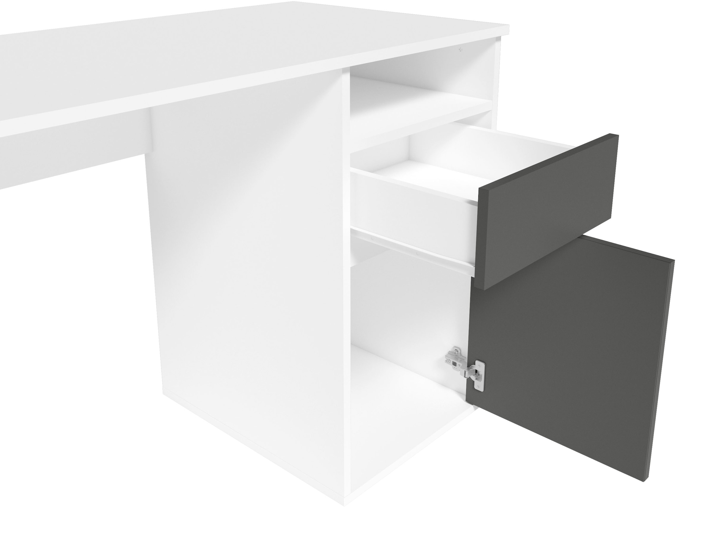 Home affaire Schreibtisch »Tinsley« mit Schublade, und Tür, Breite 120 x53 cm