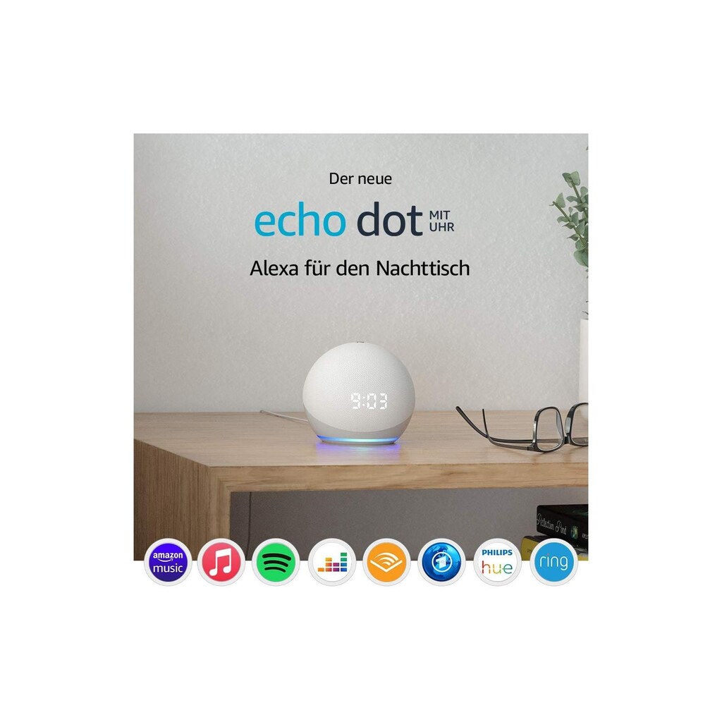 Amazon Bluetooth-Speaker »Echo Dot 4. Gen. mit Uhr«