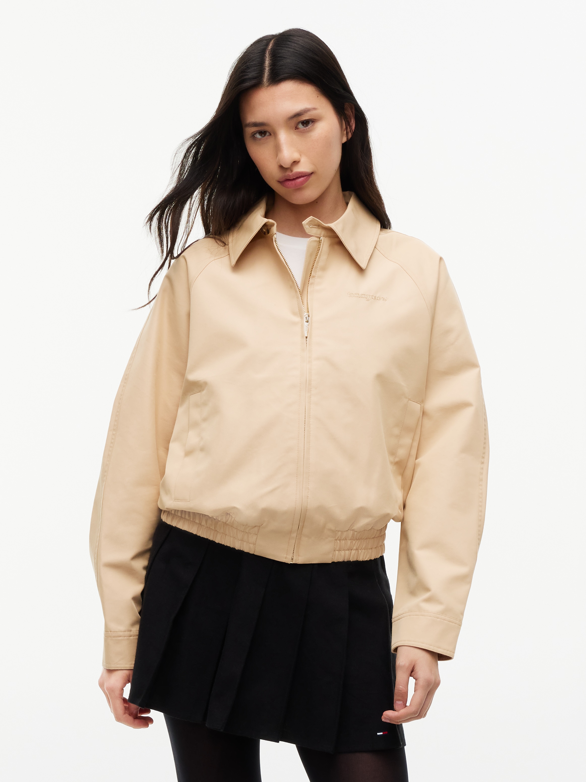 Image of Tommy Jeans Blouson "TJW SCRIPT COACH JACKET" Baumwollmischung