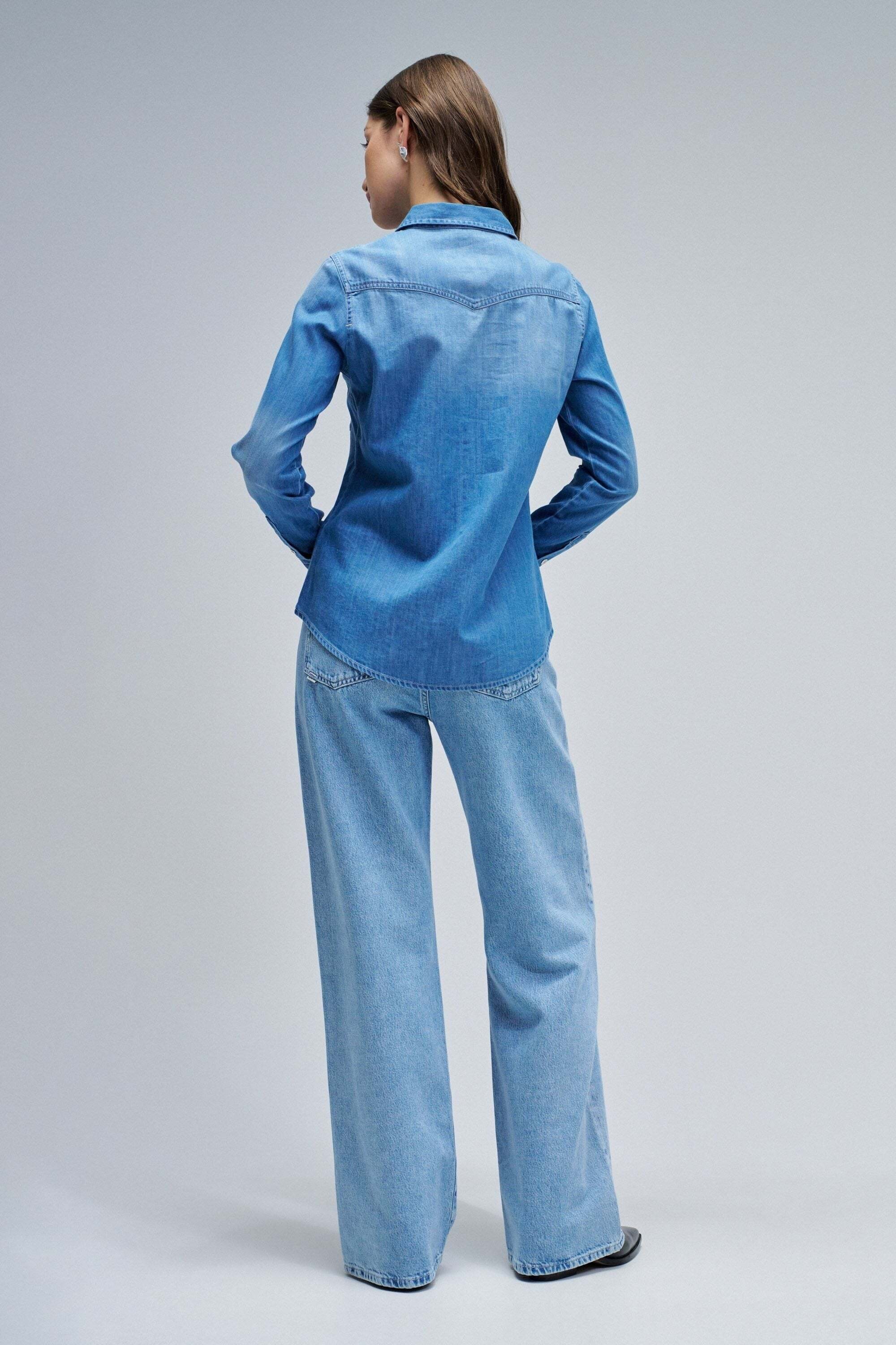 Salsa Jeansbluse »Salsa Jeans Jeanshemd Denim Shirt W/ Front Pockets«