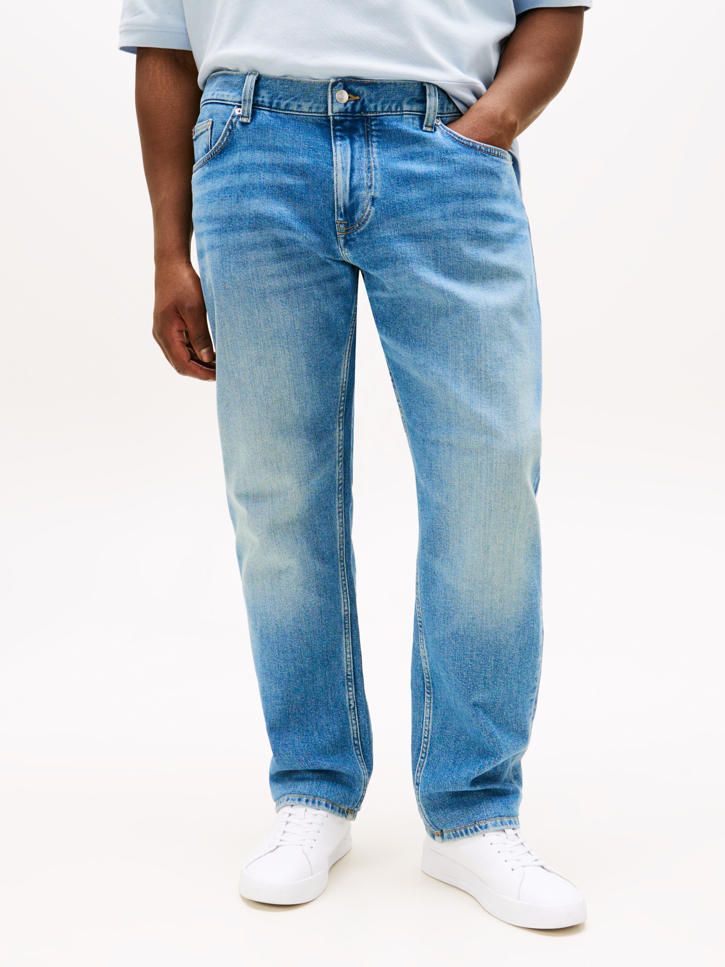 Image of Tommy Hilfiger Big & Tall Gerade Jeans "BT-RGL MADISON STR BENNET BLUE-B" Grosse Grössen