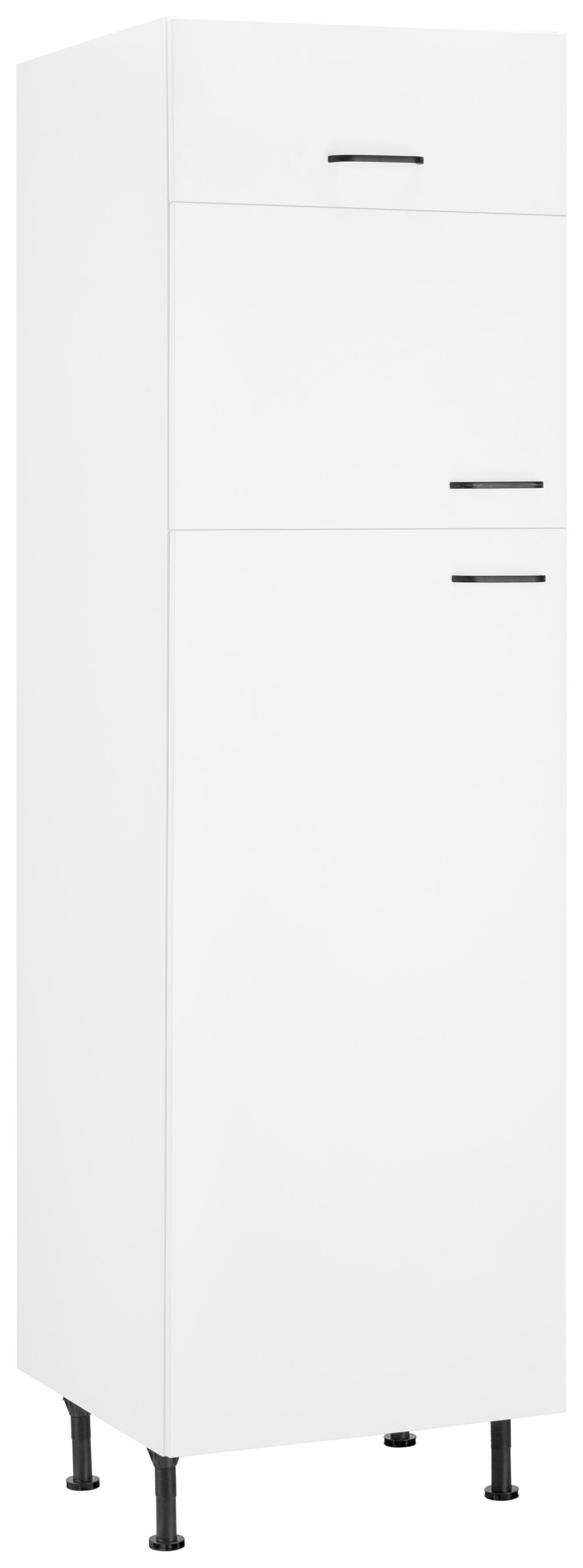 Image of OPTIFIT Kühlumbauschrank »Elga«, für Kühl-/Gefrierkombination, mit Soft-Close-Funktion, höhenverstellbaren Füssen und Metallgriffen, Breite 60 cm bei Ackermann Versand Schweiz