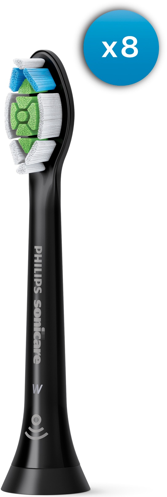 Philips Sonicare Aufsteckbürsten »W2 Optimal White HX6068«, mit der Bürstenkopferkennung, innovativer Sonicare-Schalltechnologie