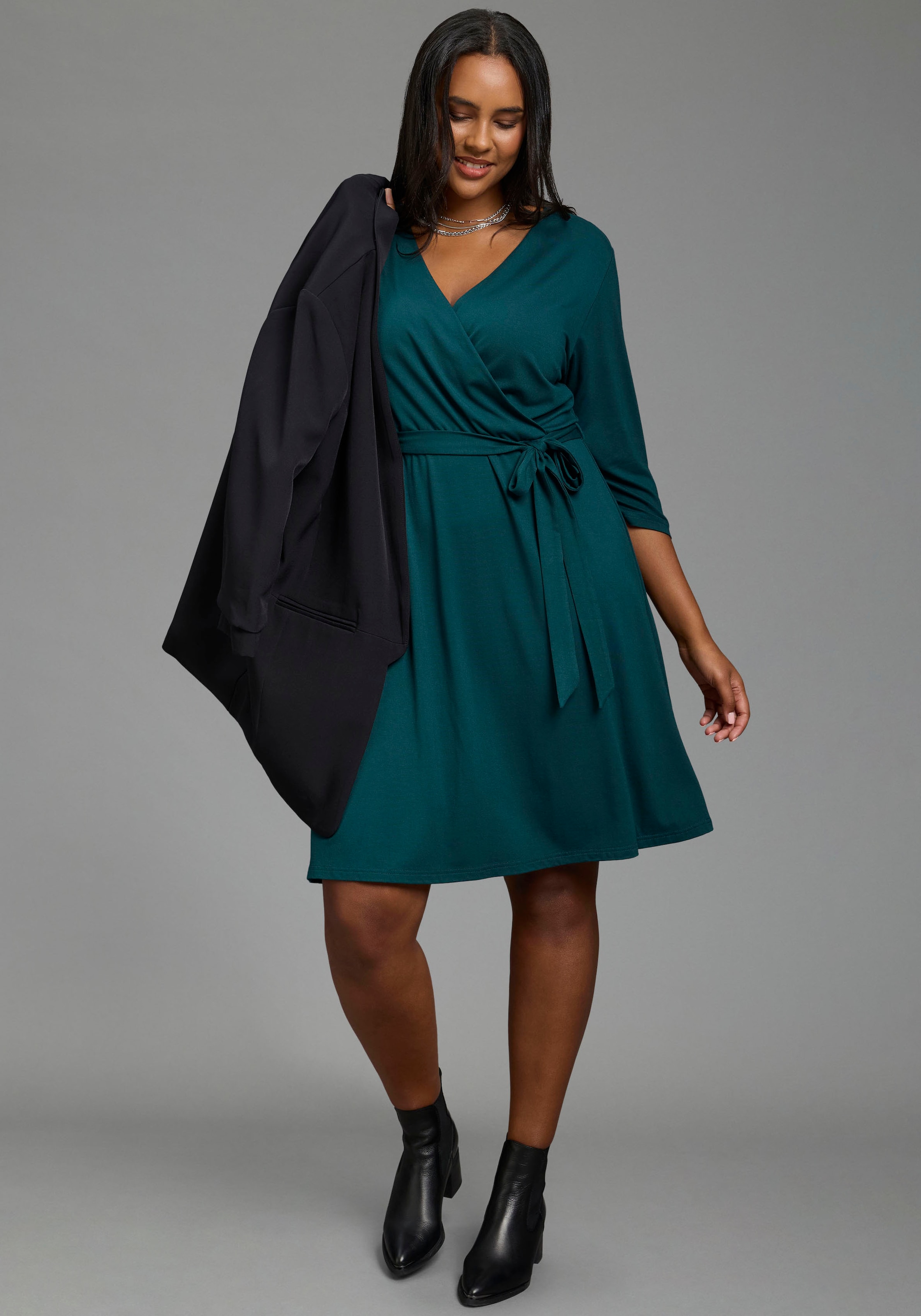 Laura Scott CURVE Blazer long »Grosse Grössen« blazer féminin, coupe cintrée