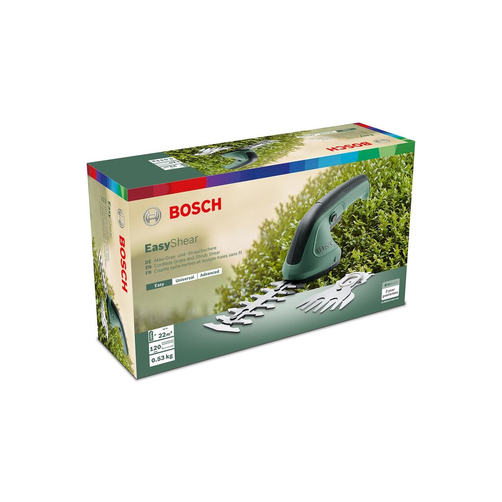 BOSCH Akku-Gras- und Strauchscherenset »Bosch Akku-Gras-/Strauchschere EasyShear Kit«