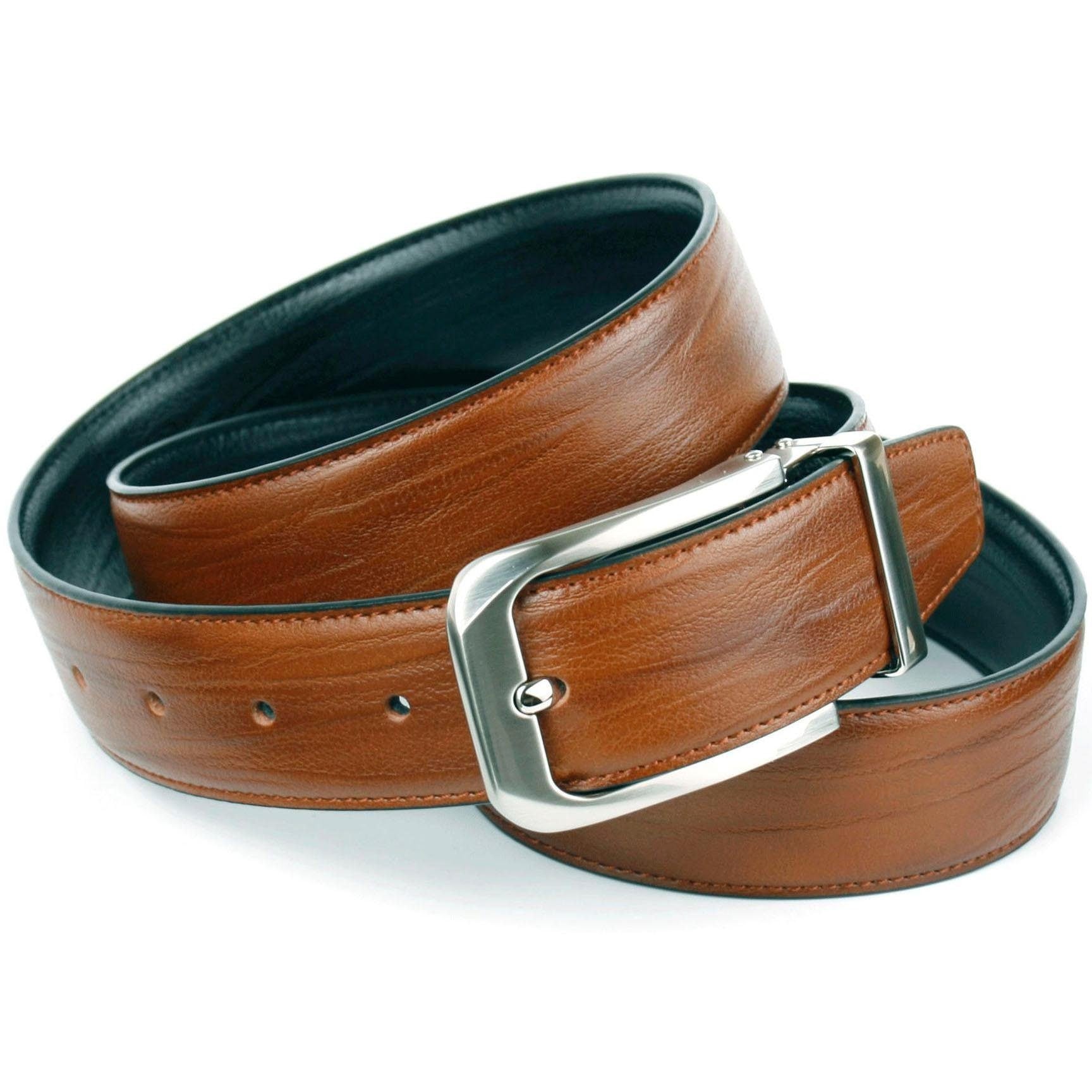 Image of Anthoni Crown Ledergürtel, Wendegürtel in cognac und schwarz bei Ackermann Versand Schweiz