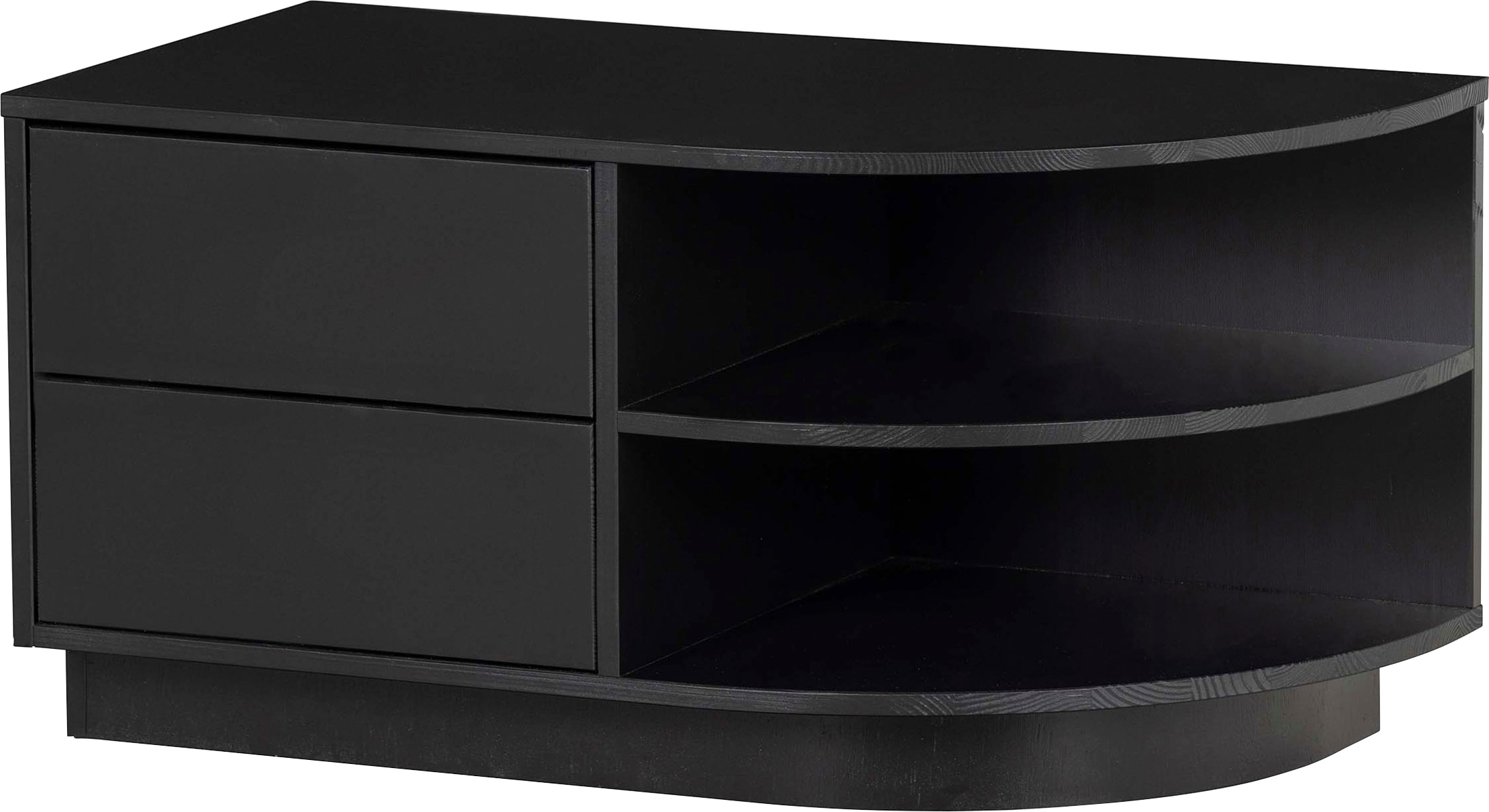 Image of WOOOD Lowboard "Finca, Kommode mit abgerundeten Abschlussregal" mit modernem Push-to-Open-System, Breite 78 cm
