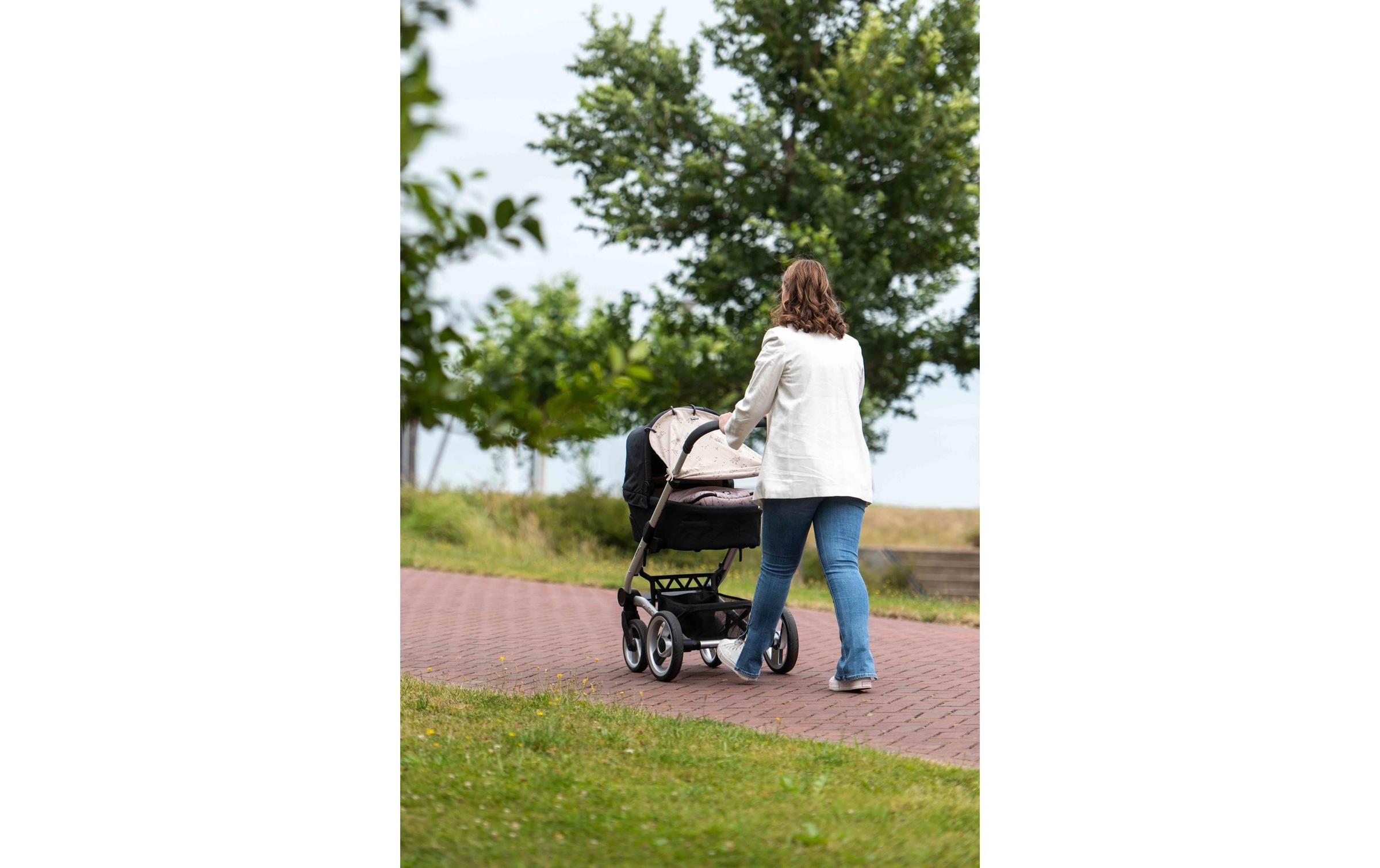 Dooky Housse de protection solaire pour poussette »Universal Cover Romantic Leaves«