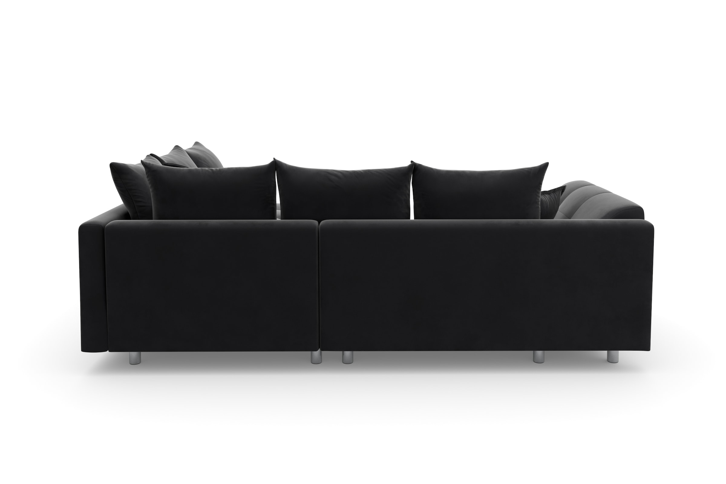 COLLECTION AB Ecksofa Joseli,  mit Zier- und Rückenkissen, komfortable Schanzen-Armlehne
