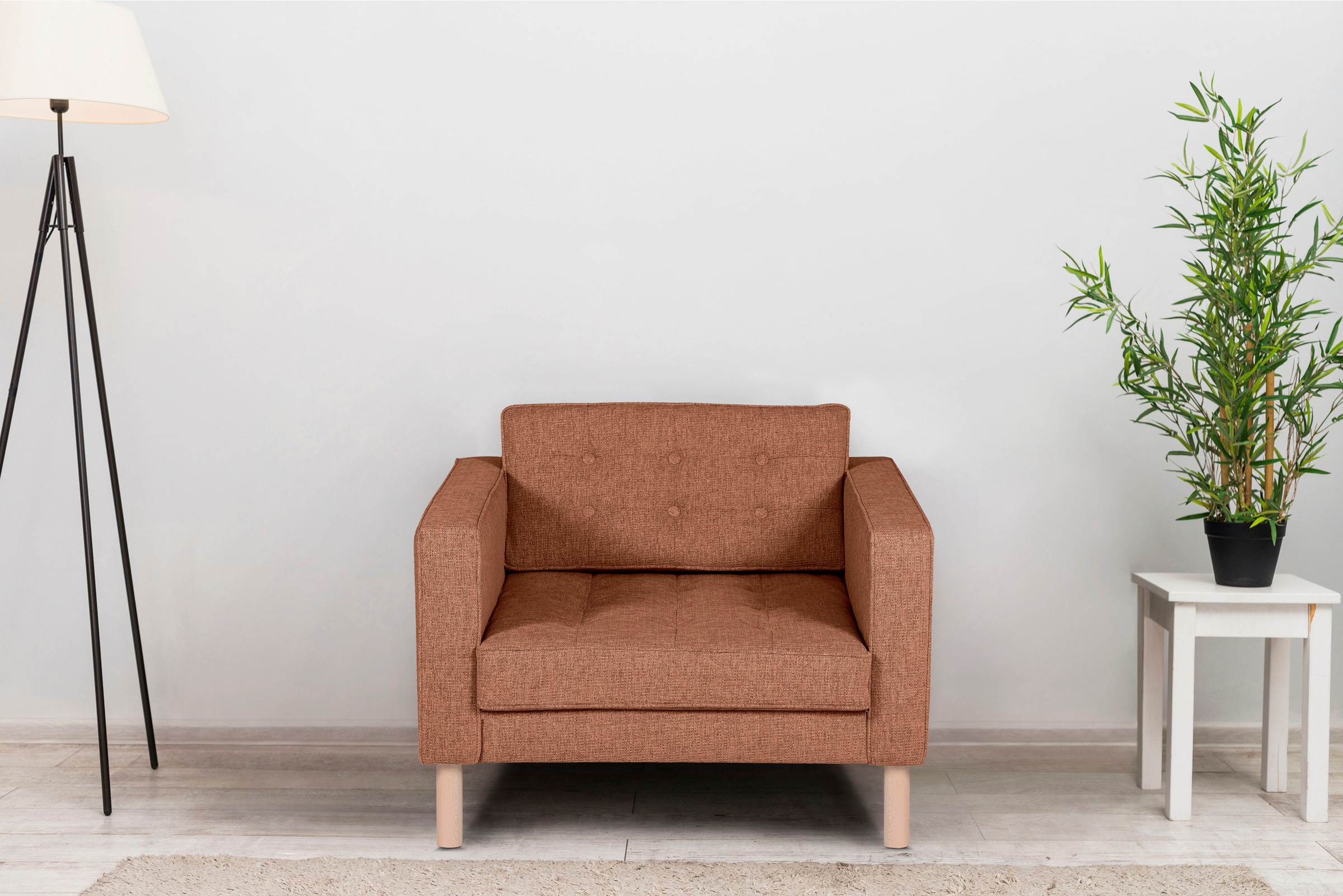 Image of GEPADE Loungesessel, mit buchefarbenen Holzfüsse bei Ackermann Versand Schweiz