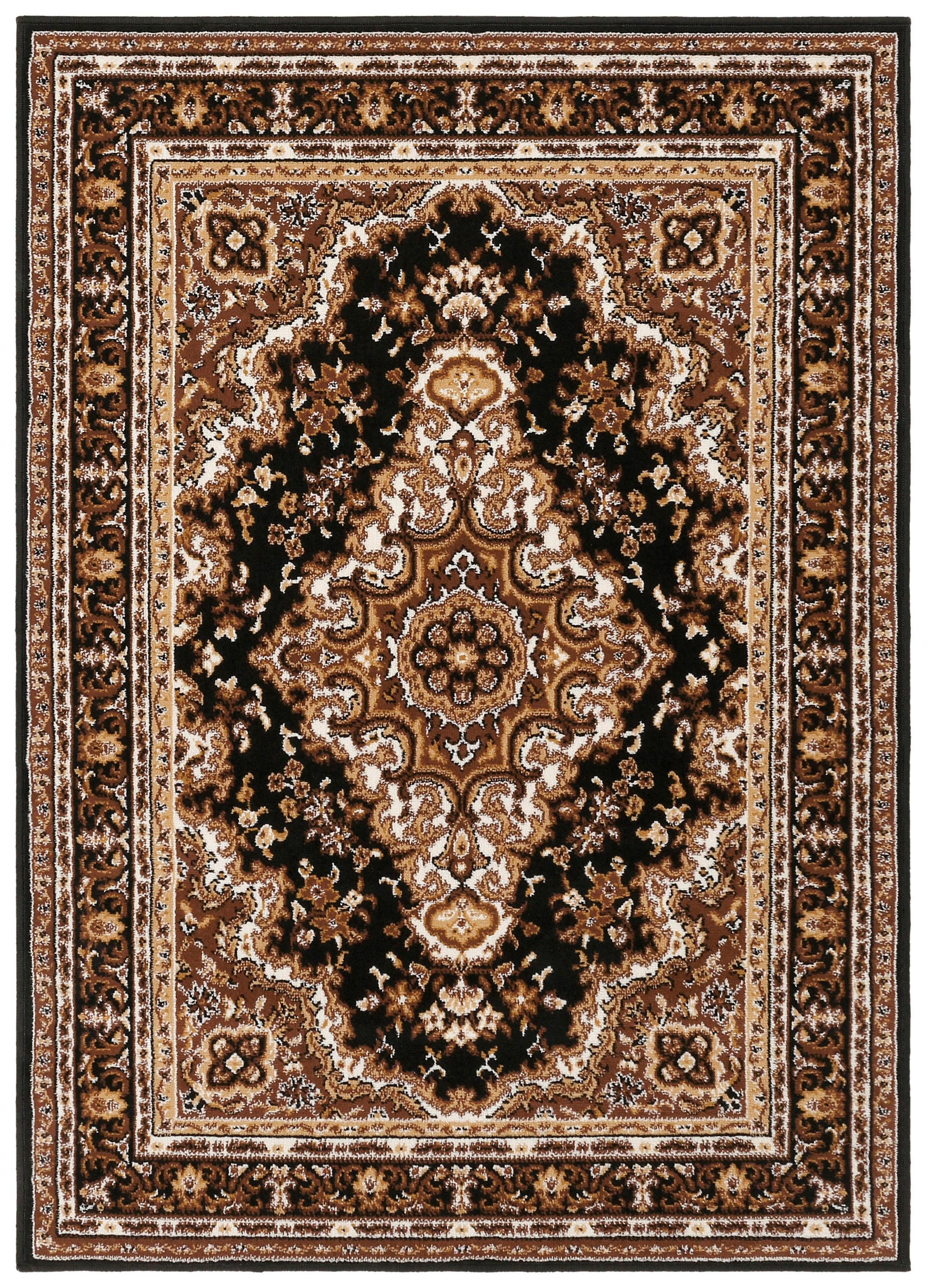 Home affaire Teppich »Oriental, Made in Belgium«, rechteckig, 7 mm Höhe, Orient-Optik, mit Bordüre, Teppich, Kurzflor, Weich