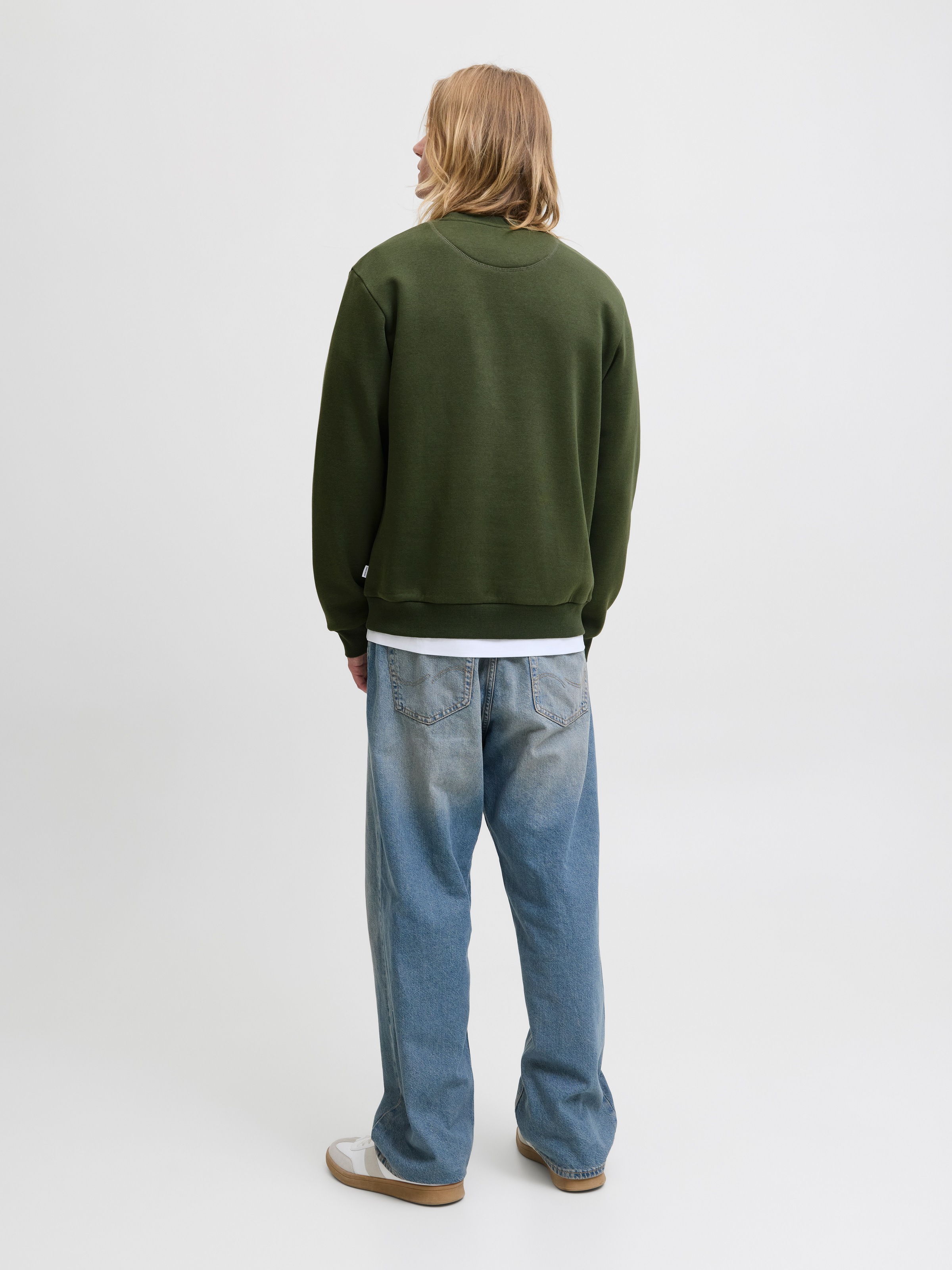 Jack & Jones »JJEBRADLEY  mit Rippbündchen für Alltag und Freizeit«, Materialmix, relaxed fit
