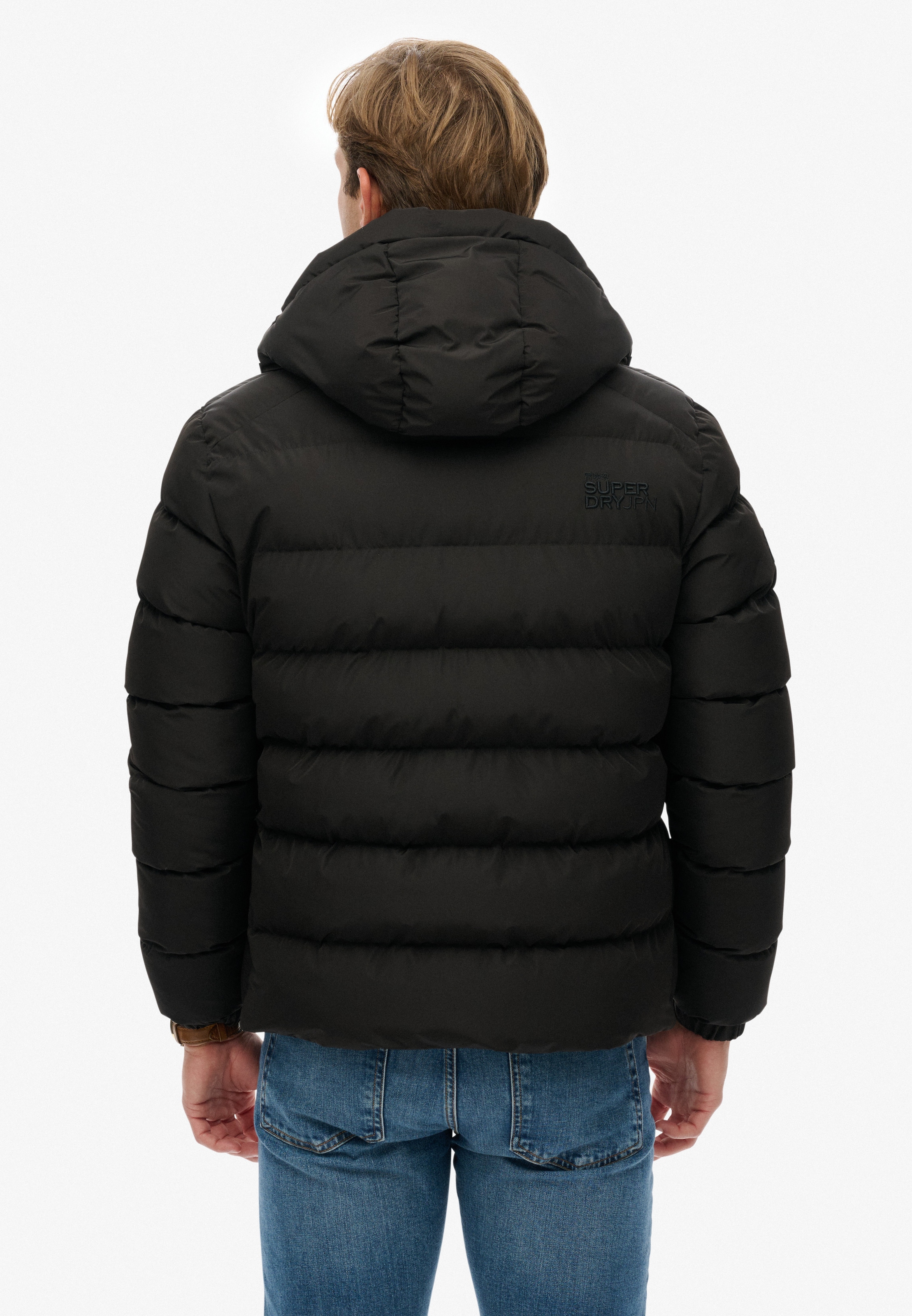 Superdry »HOODED SPORTS PUFFER JACKET« mit Kapuze Kunstfaser, relaxed fit