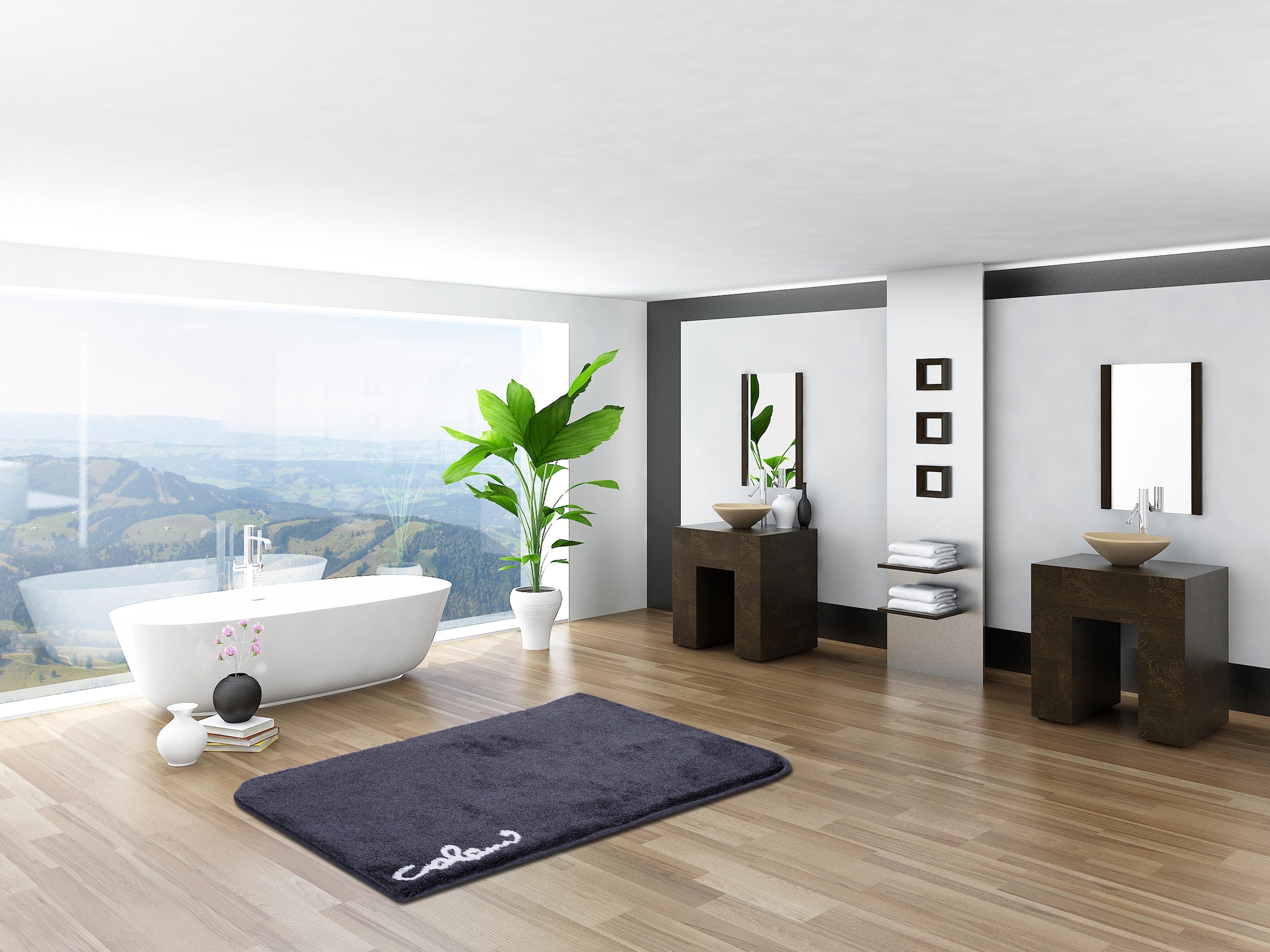 Colani Badematte »Colani 40«, rutschhemmend beschichtet, fussbodenheizungsgeeignet