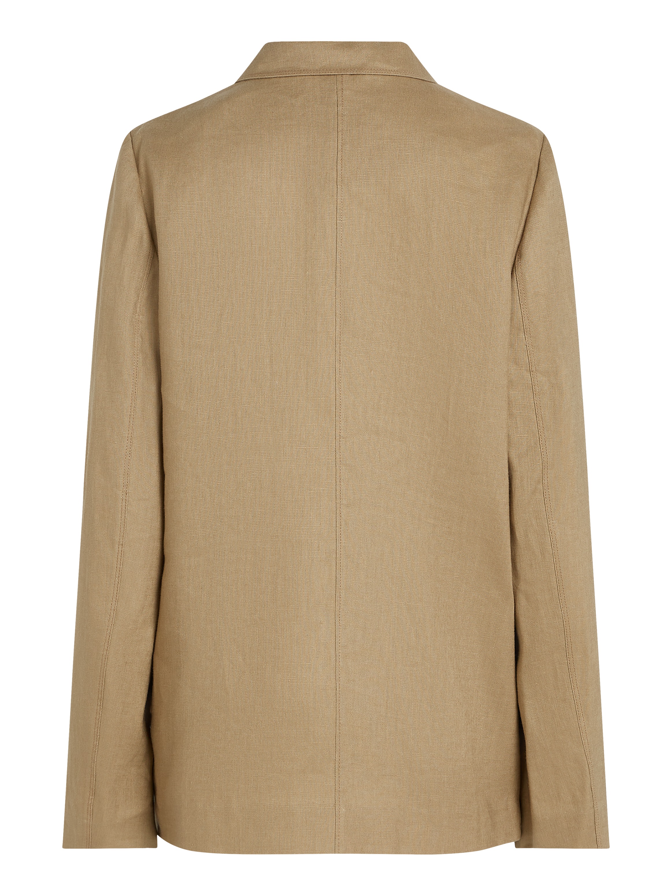 Tommy Hilfiger Kurzblazer »ESS LINEN REGULAR SB BLAZER«, mit Metalllabel,kühlendes Premium Leinen
