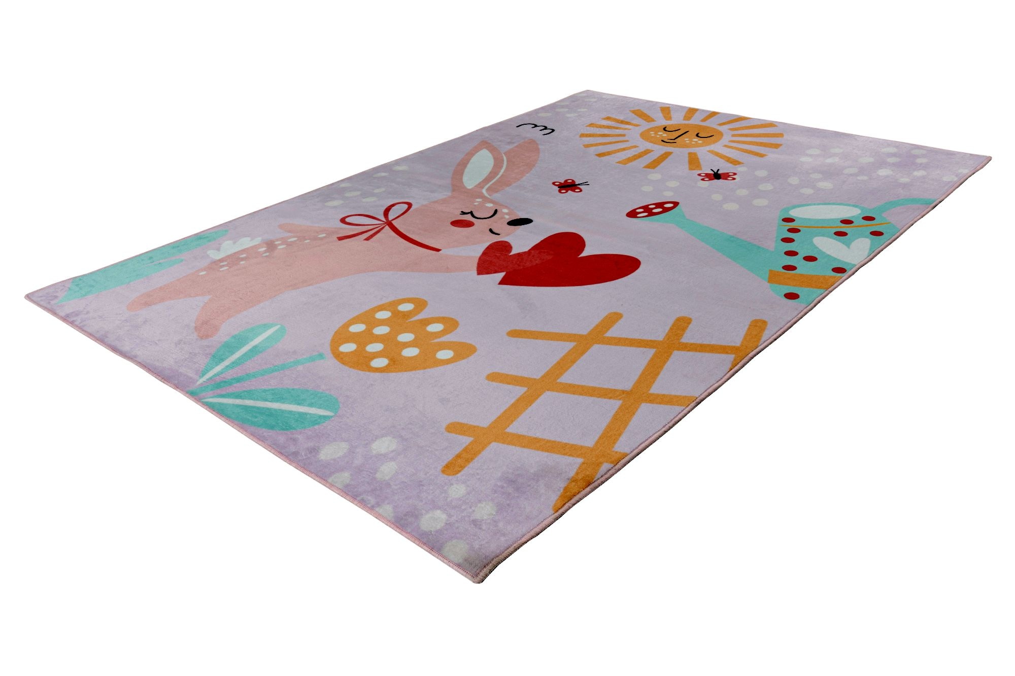 Kayoom Tapis pour enfants »Wonder 131« Rectangulaire 8 mm Höhe Kurzflor, Vegan, Fussbodenheizungsgeeignet