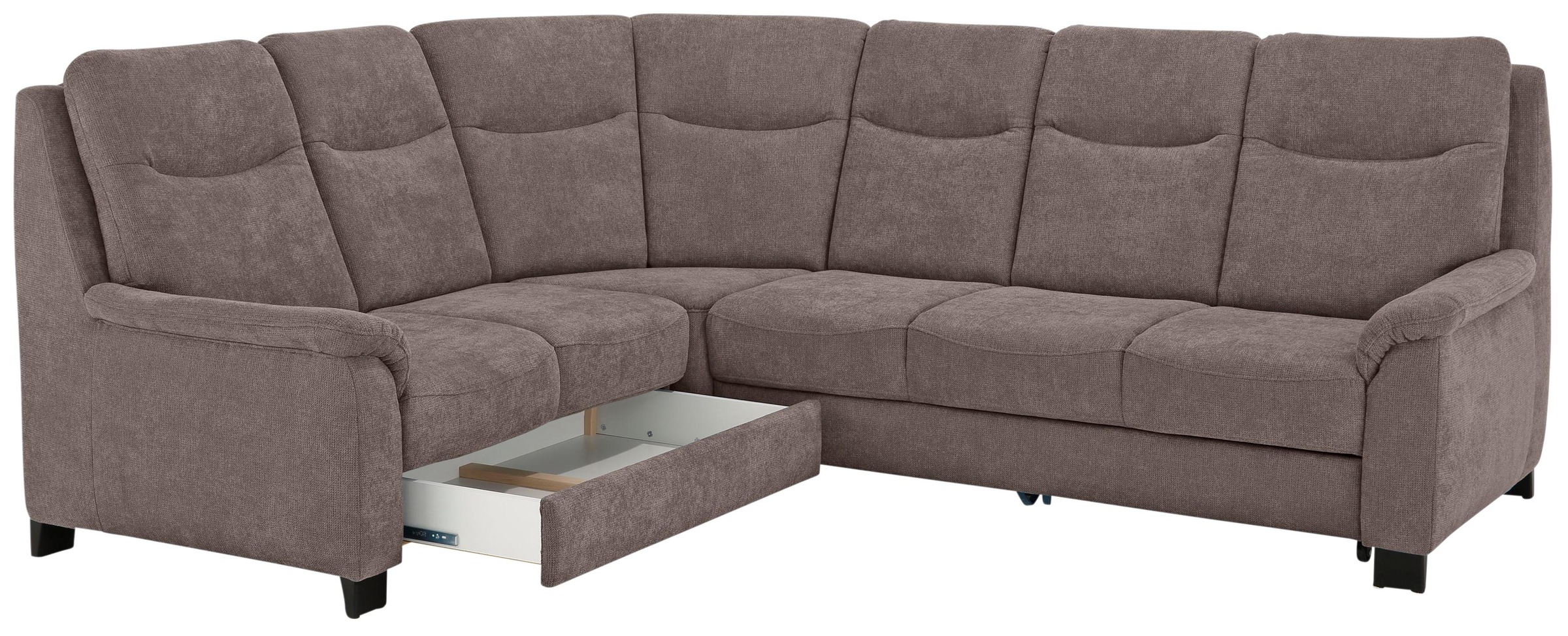 Home affaire Ecksofa »Boccaccio L-Form«, mit Federkern, incl. Kopfteilverstellung, wahlweise Bettfunktion