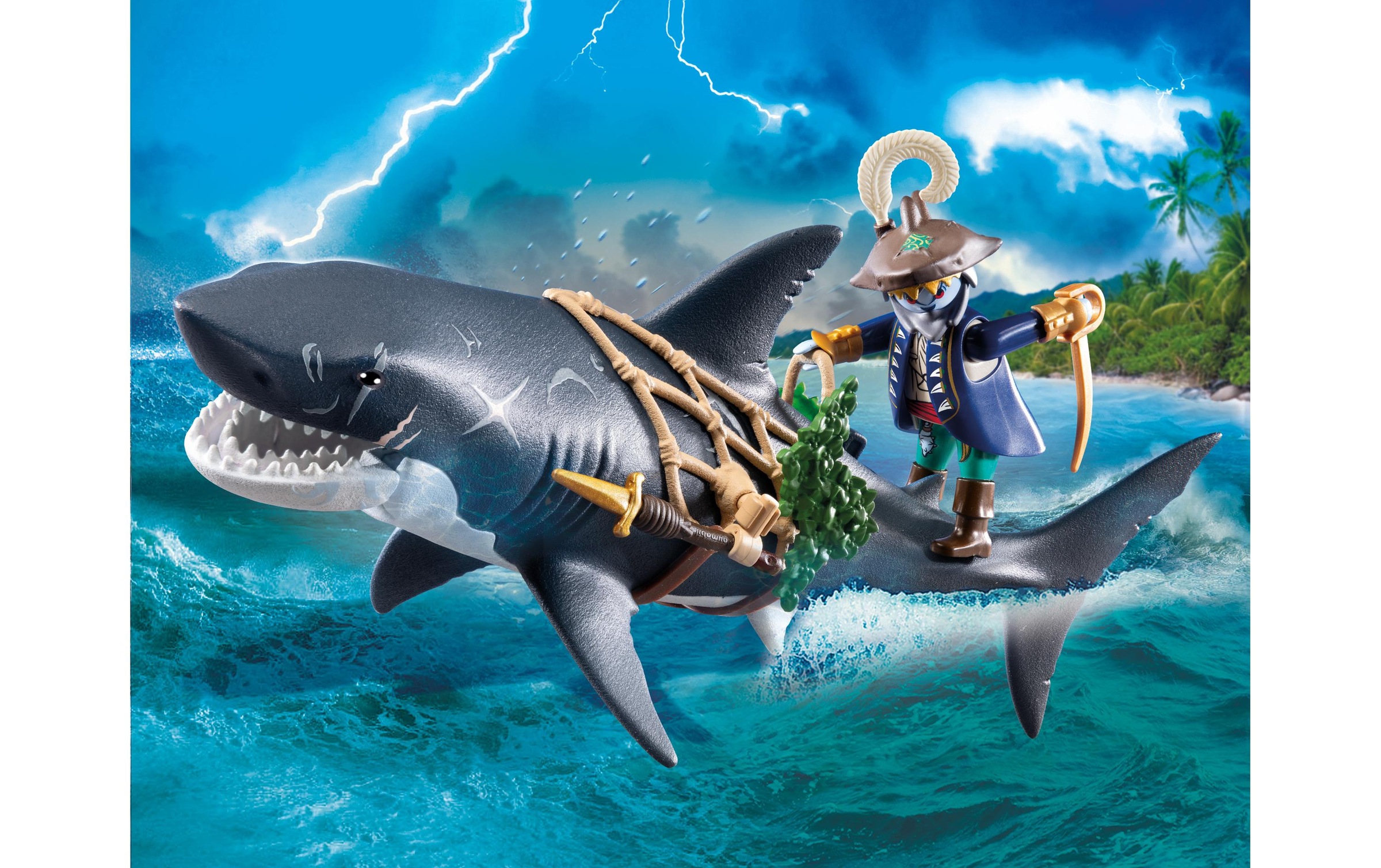 Playmobil® Spielbausteine »Gefahr durch Riesenhai 71793«, (21 St.)