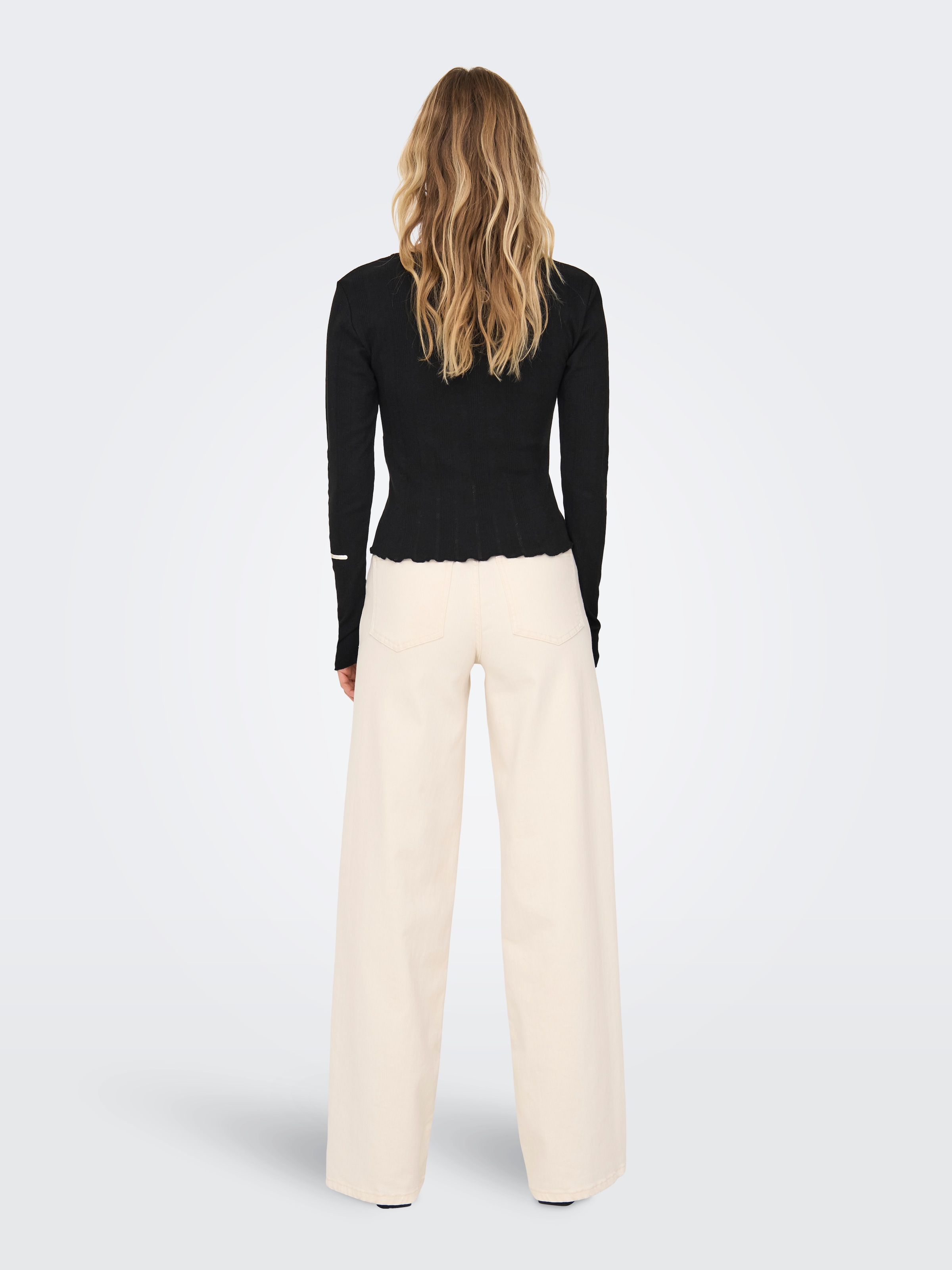 ONLY Langarmshirt »ONLCARLOTTA L/S WRAP TOP JRS«